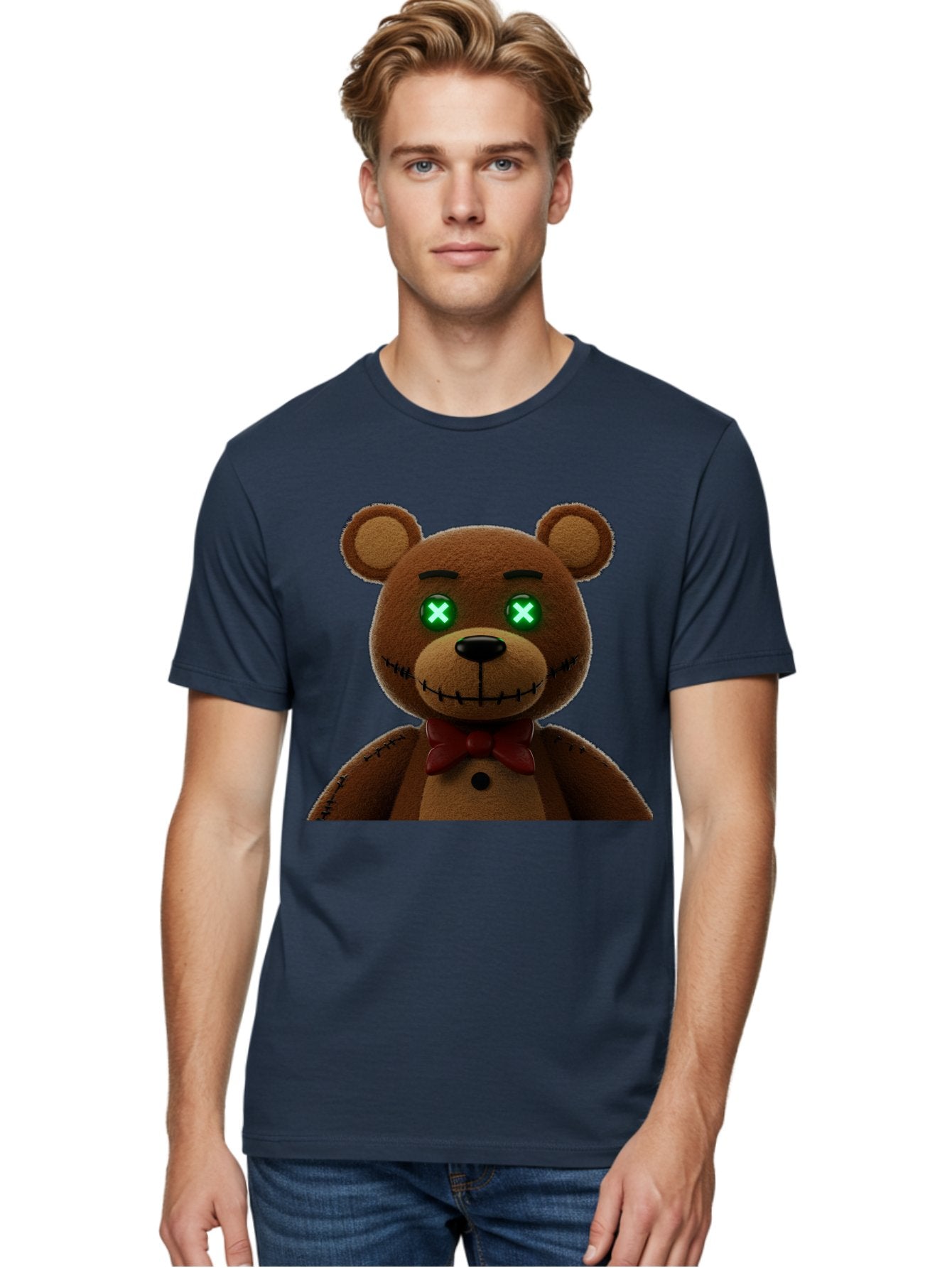 Five-Nights-At-Freddy-S-Bear Men'S Graphic Tee, 100% Cotton, Comfortable Casual Summer Wear, Machine Washable, Vintage Camera, Old Camera, Antique Camera, Black Camera, Classic Photography, Photography Equipment, Nostalgic Device, Film Camera, Bam406 20