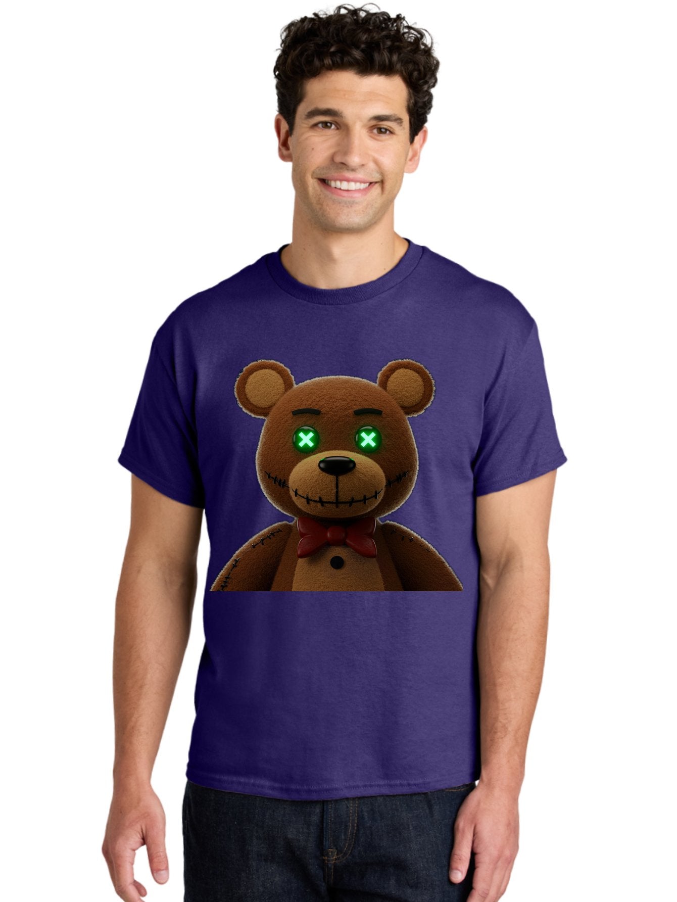 Five-Nights-At-Freddy-S-Bear Men'S Graphic Tee, 100% Cotton, Comfortable Casual Summer Wear, Machine Washable, Vintage Camera, Old Camera, Antique Camera, Black Camera, Classic Photography, Photography Equipment, Nostalgic Device, Film Camera, Bam406 28