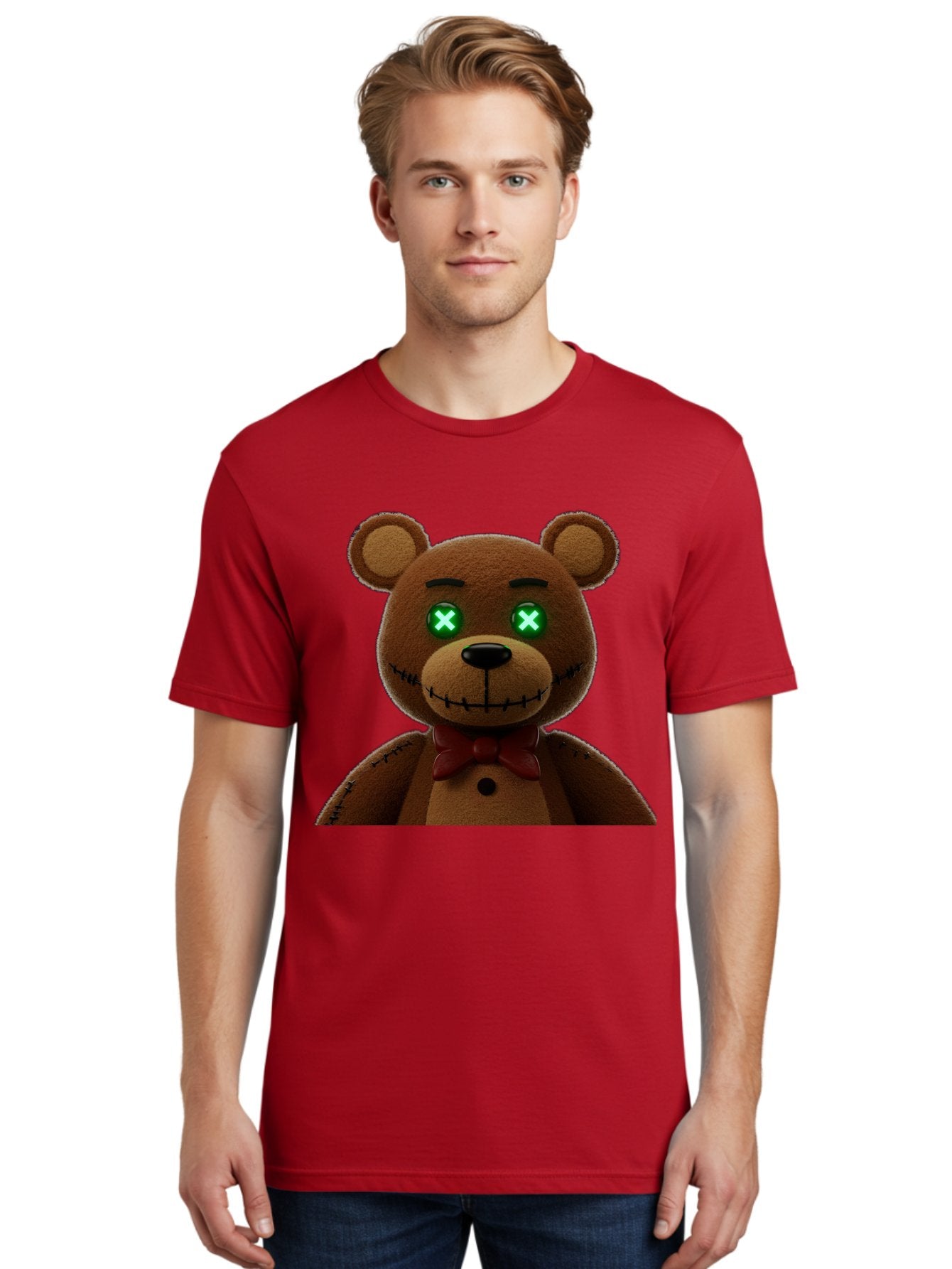 Five-Nights-At-Freddy-S-Bear Men'S Graphic Tee, 100% Cotton, Comfortable Casual Summer Wear, Machine Washable, Vintage Camera, Old Camera, Antique Camera, Black Camera, Classic Photography, Photography Equipment, Nostalgic Device, Film Camera, Bam406 23