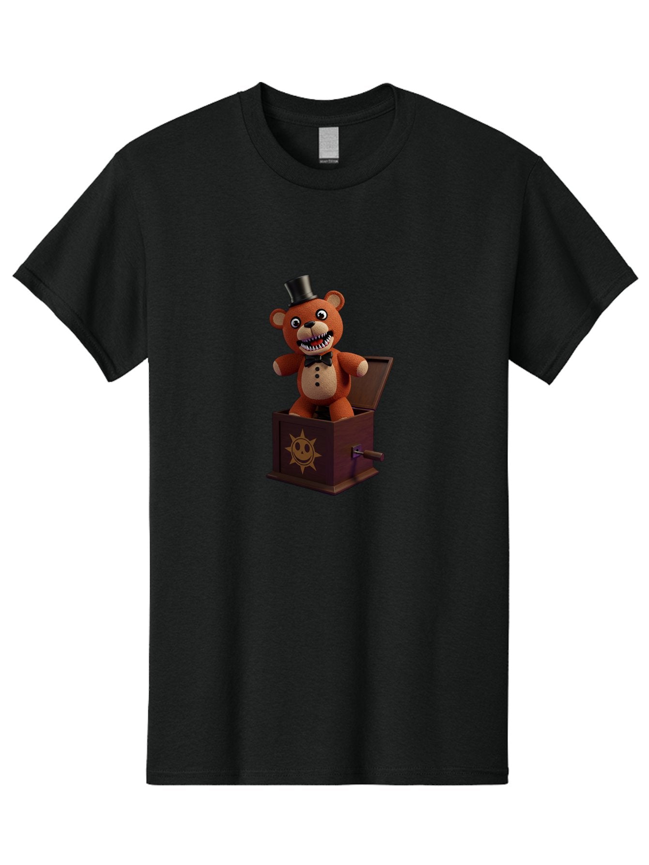 Five-Nights-At-Freddy-S-Jack-In-The-Box Men'S Graphic Tee, 100% Cotton, Comfortable Casual Summer Wear, Machine Washable, Vintage Camera, Old Camera, Antique Camera, Black Camera, Classic Photography, Photography Equipment, Nostalgic Device, Bam407 6