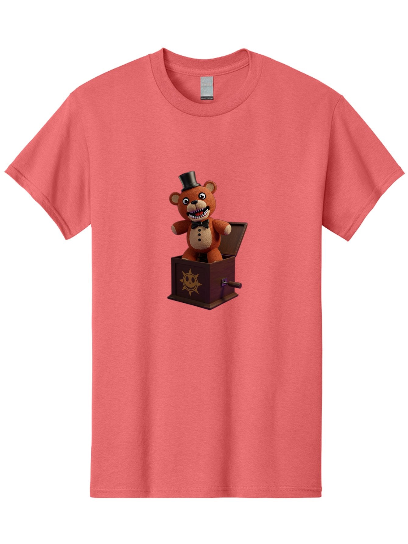 Five-Nights-At-Freddy-S-Jack-In-The-Box Men'S Graphic Tee, 100% Cotton, Comfortable Casual Summer Wear, Machine Washable, Vintage Camera, Old Camera, Antique Camera, Black Camera, Classic Photography, Photography Equipment, Nostalgic Device, Bam407