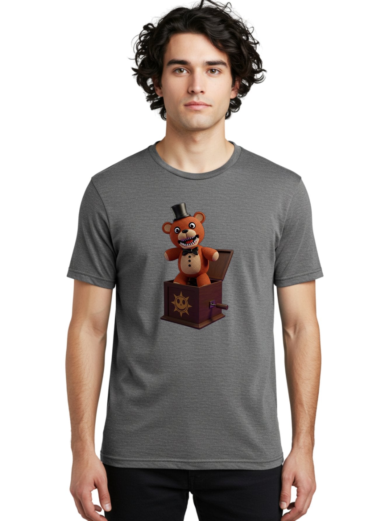 Five-Nights-At-Freddy-S-Jack-In-The-Box Men'S Graphic Tee, 100% Cotton, Comfortable Casual Summer Wear, Machine Washable, Vintage Camera, Old Camera, Antique Camera, Black Camera, Classic Photography, Photography Equipment, Nostalgic Device, Bam407 28