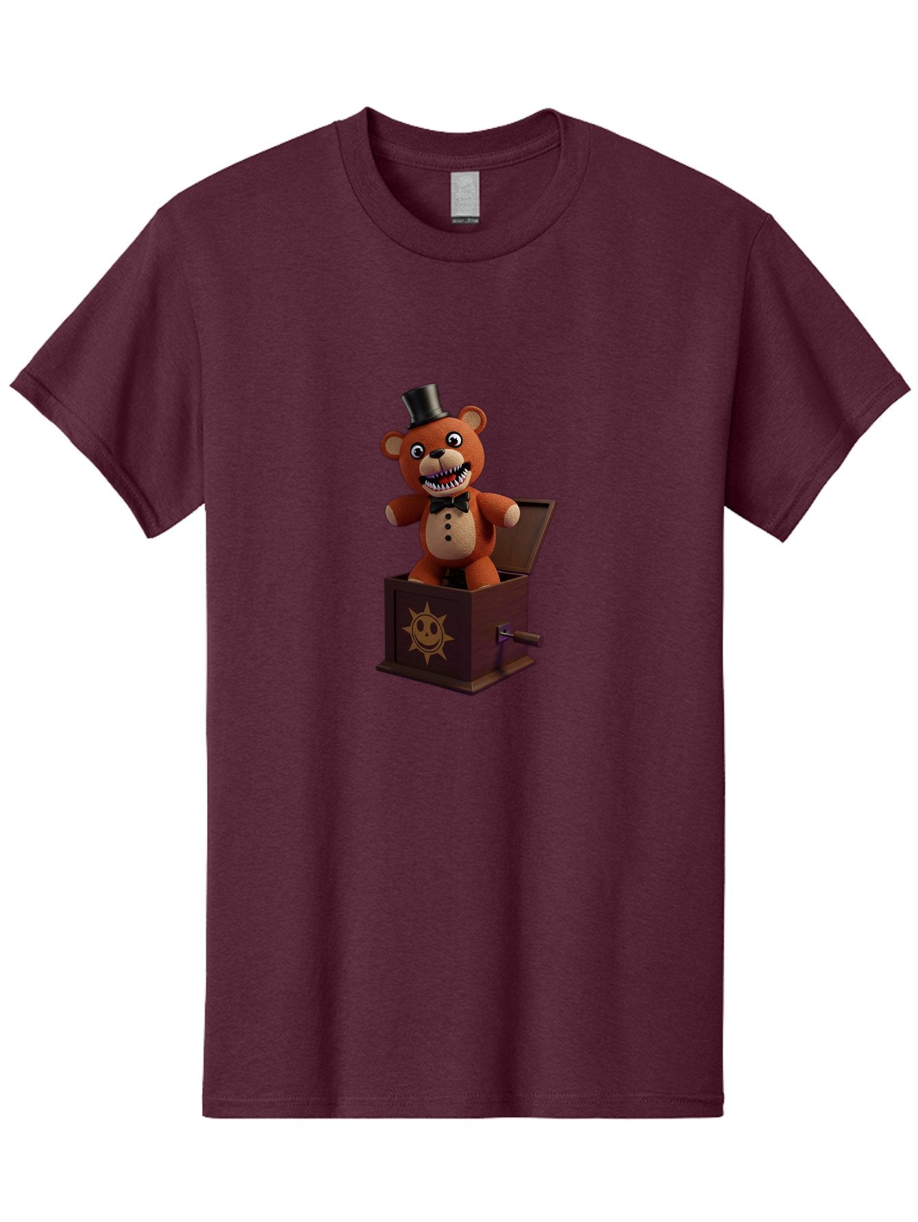 Five-Nights-At-Freddy-S-Jack-In-The-Box Men'S Graphic Tee, 100% Cotton, Comfortable Casual Summer Wear, Machine Washable, Vintage Camera, Old Camera, Antique Camera, Black Camera, Classic Photography, Photography Equipment, Nostalgic Device, Bam407