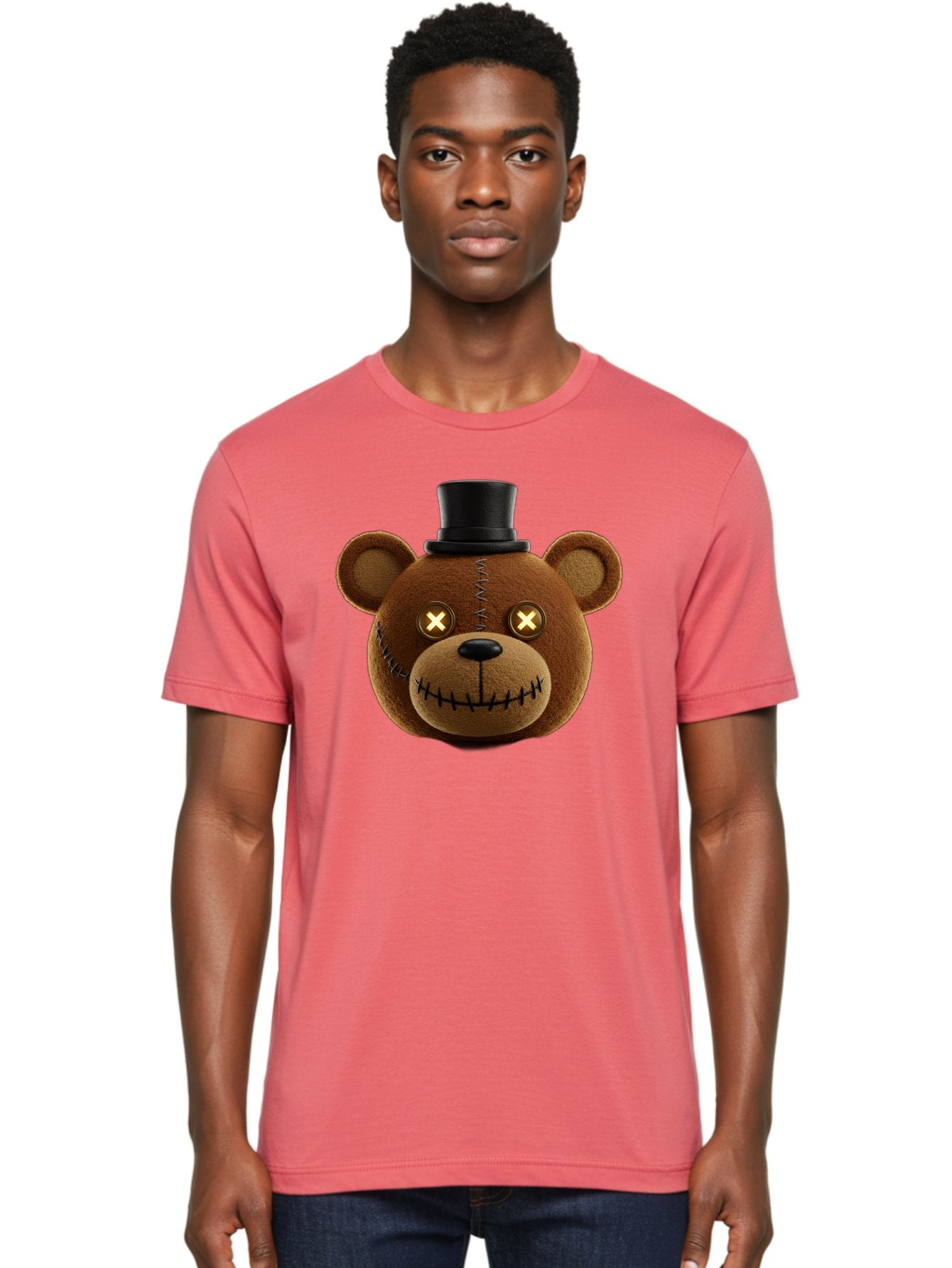Five-Nights-At-Freddy-S-Teddy-Bear Men'S Graphic Tee, 100% Cotton, Comfortable Casual Summer Wear, Machine Washable, Vintage Camera, Old Camera, Antique Camera, Black Camera, Classic Photography, Photography Equipment, Nostalgic Device, Bam408 17
