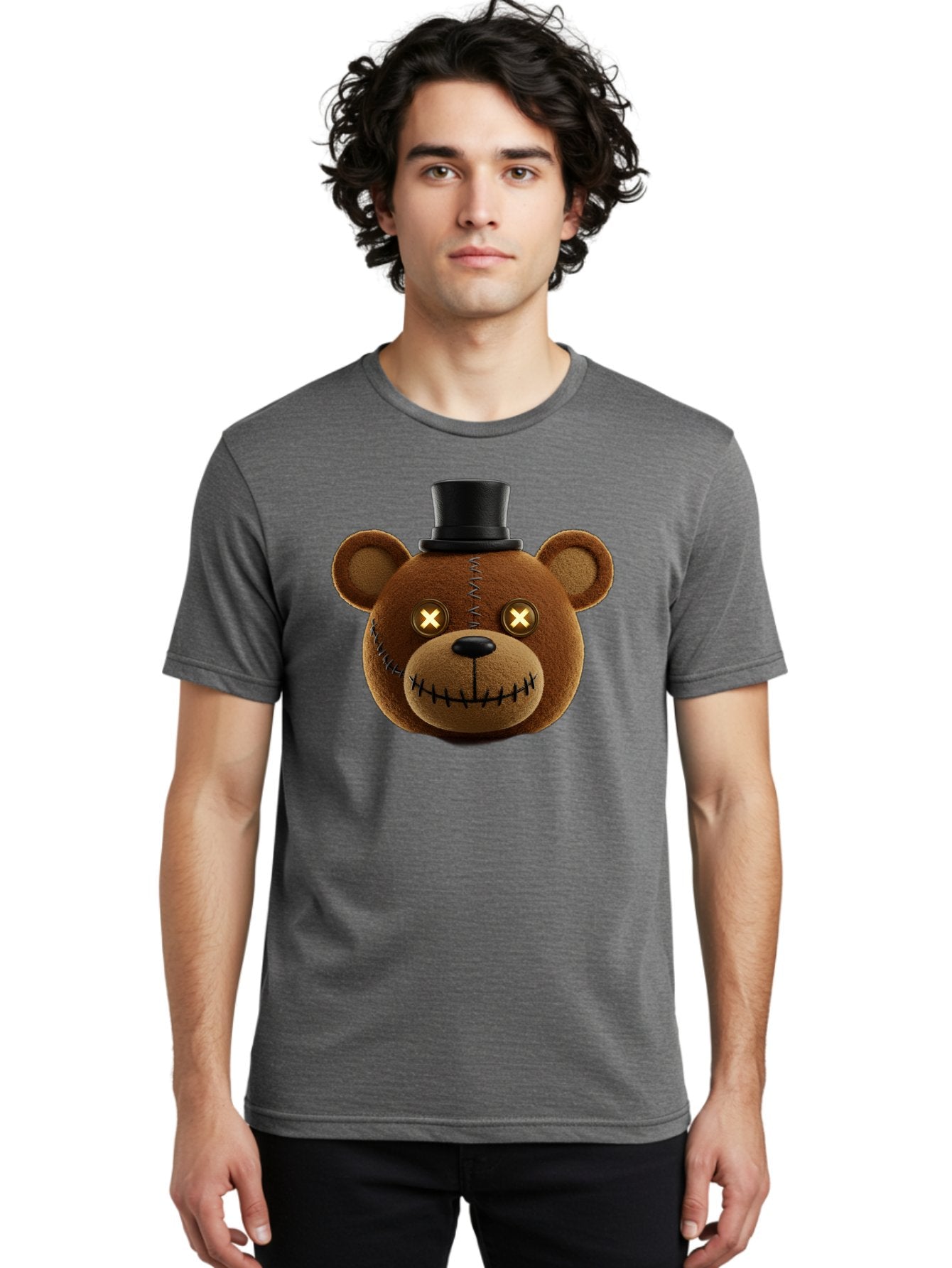 Five-Nights-At-Freddy-S-Teddy-Bear Men'S Graphic Tee, 100% Cotton, Comfortable Casual Summer Wear, Machine Washable, Vintage Camera, Old Camera, Antique Camera, Black Camera, Classic Photography, Photography Equipment, Nostalgic Device, Bam408 26