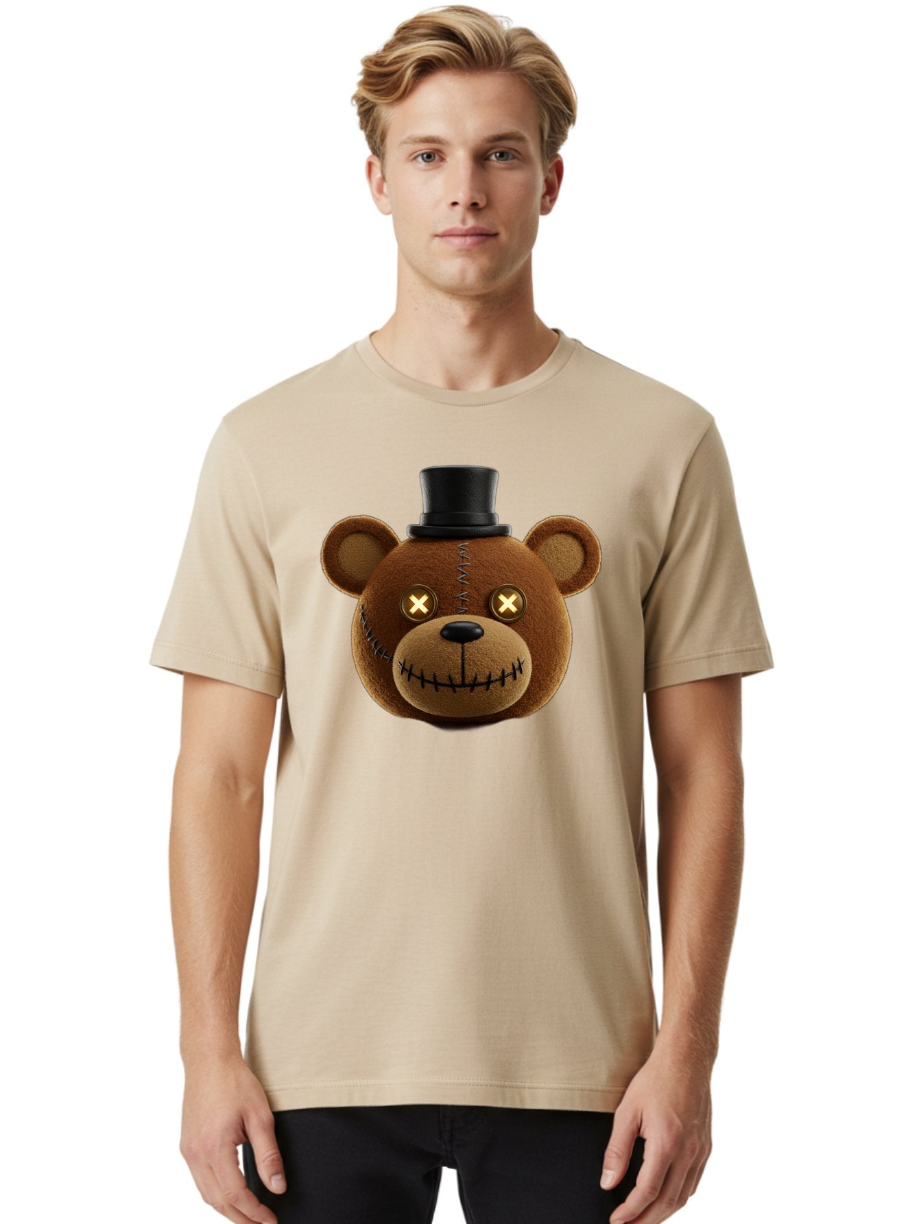 Five-Nights-At-Freddy-S-Teddy-Bear Men'S Graphic Tee, 100% Cotton, Comfortable Casual Summer Wear, Machine Washable, Vintage Camera, Old Camera, Antique Camera, Black Camera, Classic Photography, Photography Equipment, Nostalgic Device, Bam408 18