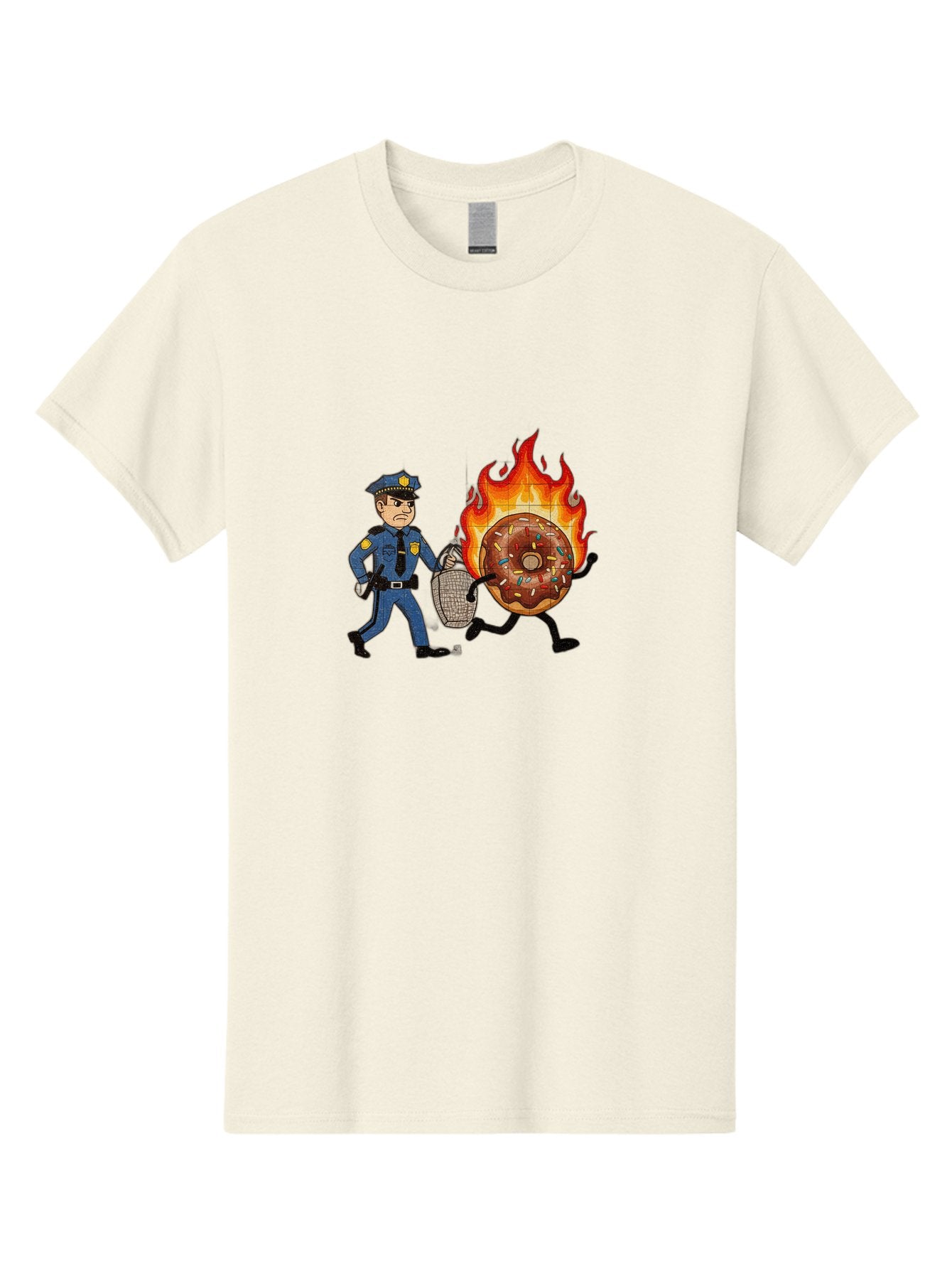 Flaming-Donut-1 Men'S Graphic Tee, 100% Cotton, Comfortable Casual Summer Wear, Machine Washable, Vintage Camera, Old Camera, Antique Camera, Black Camera, Classic Photography, Photography Equipment, Nostalgic Device, Film Camera, Camera Art Bam409 9