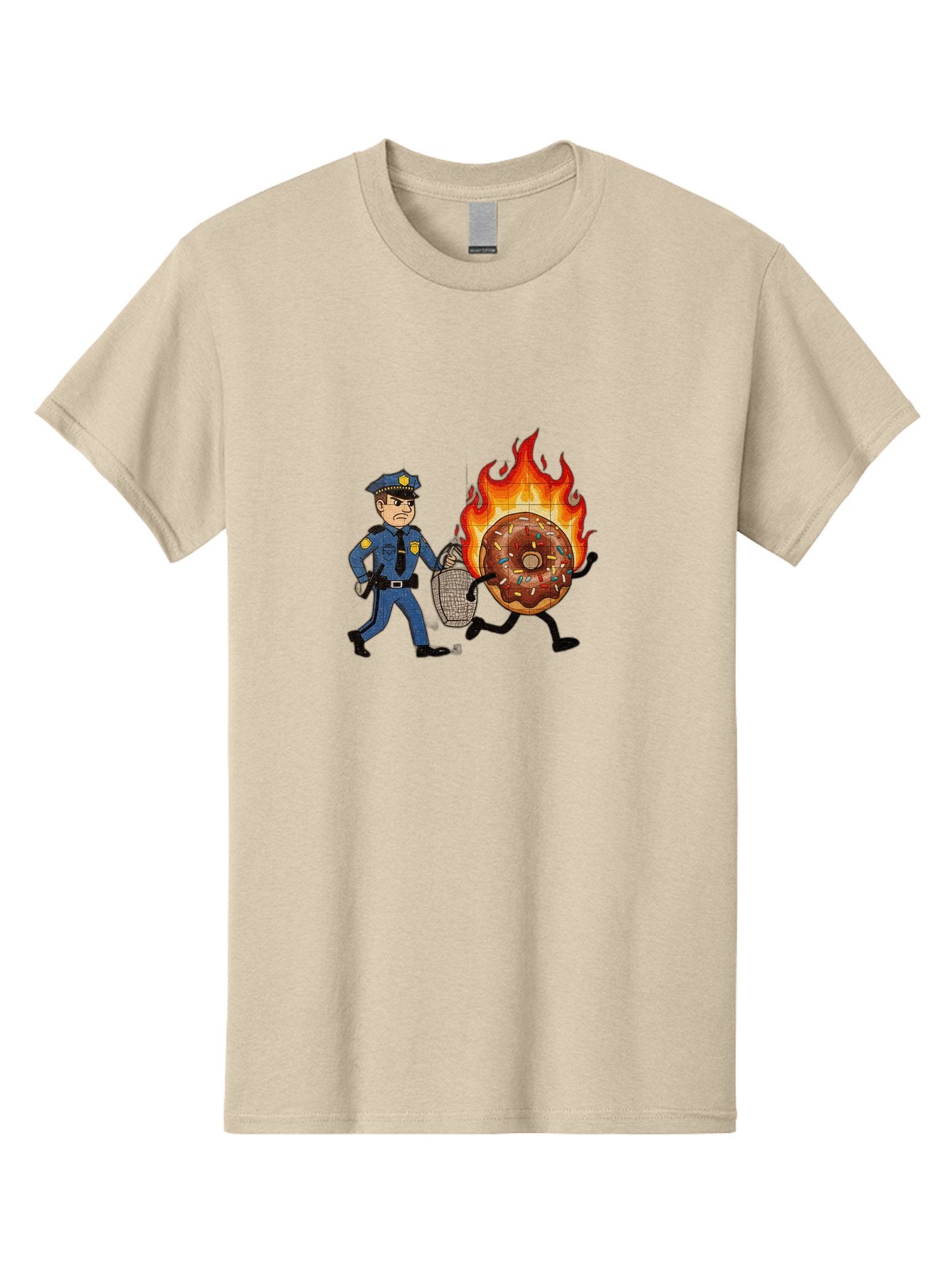 Flaming-Donut-1 Men'S Graphic Tee, 100% Cotton, Comfortable Casual Summer Wear, Machine Washable, Vintage Camera, Old Camera, Antique Camera, Black Camera, Classic Photography, Photography Equipment, Nostalgic Device, Film Camera, Camera Art Bam409 10