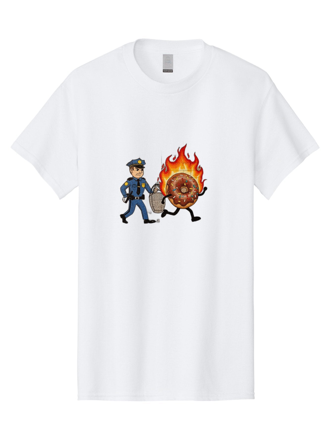 Flaming-Donut-1 Men'S Graphic Tee, 100% Cotton, Comfortable Casual Summer Wear, Machine Washable, Vintage Camera, Old Camera, Antique Camera, Black Camera, Classic Photography, Photography Equipment, Nostalgic Device, Film Camera, Camera Art Bam409 13