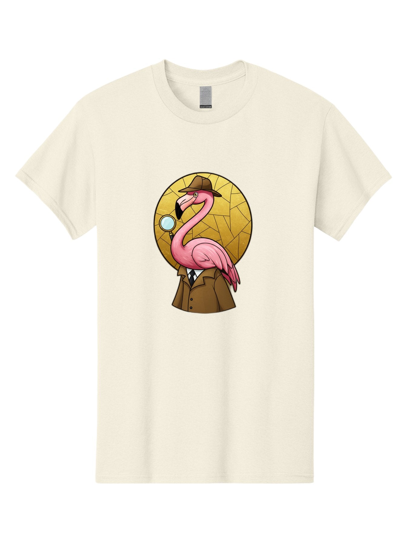 Flamingo-Detective-1 Men'S Graphic Tee, 100% Cotton, Comfortable Casual Summer Wear, Machine Washable, Vintage Camera, Old Camera, Antique Camera, Black Camera, Classic Photography, Photography Equipment, Nostalgic Device, Film Camera, Bam412 8
