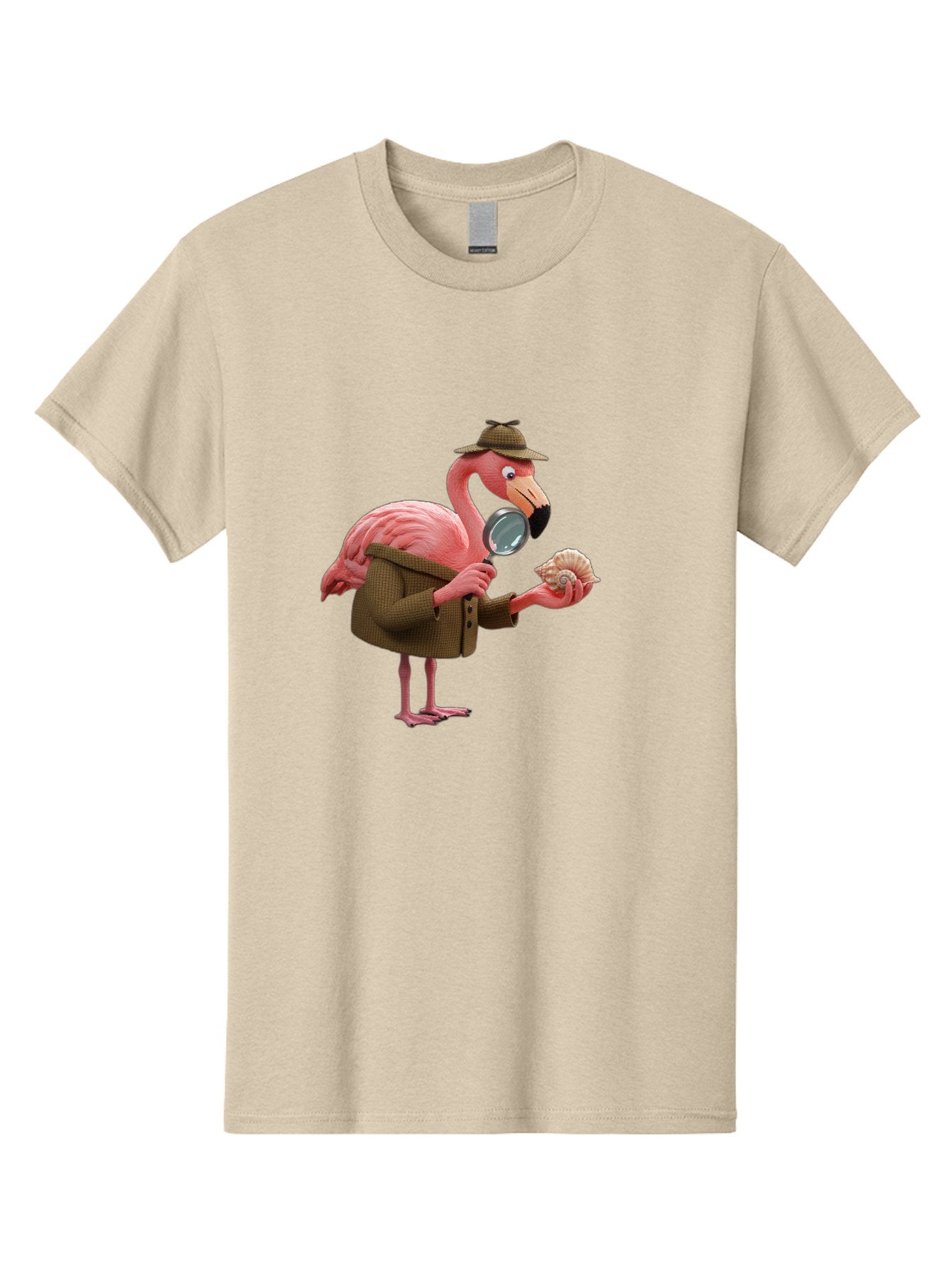 Flamingo-Detective Men'S Graphic Tee, 100% Cotton, Comfortable Casual Summer Wear, Machine Washable, Vintage Camera, Old Camera, Antique Camera, Black Camera, Classic Photography, Photography Equipment, Nostalgic Device, Film Camera, Bam413 5