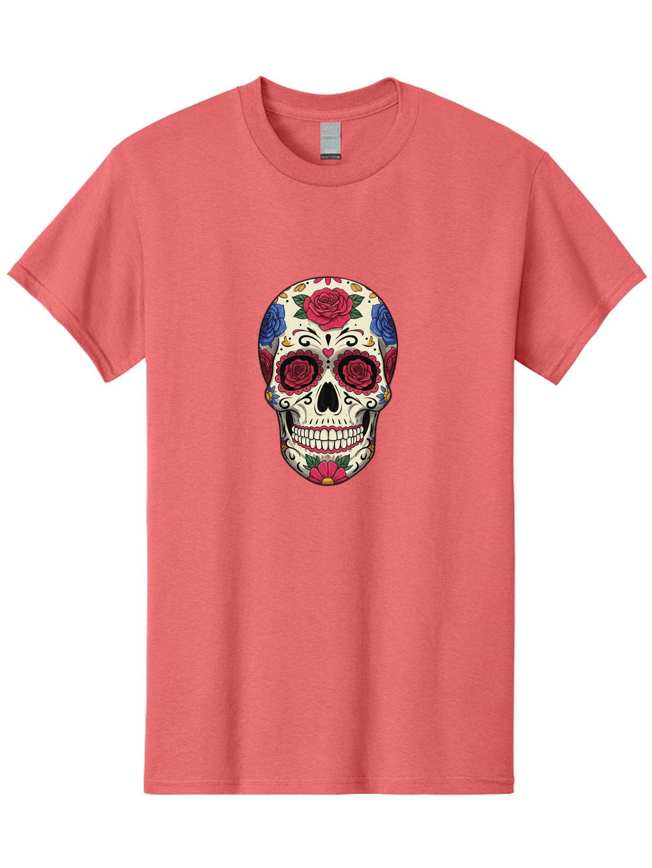 Floral-Art-Skull-1 Men'S Graphic Tee, 100% Cotton, Comfortable Casual Summer Wear, Machine Washable, Vintage Camera, Old Camera, Antique Camera, Black Camera, Classic Photography, Photography Equipment, Nostalgic Device, Film Camera, Bam416 9
