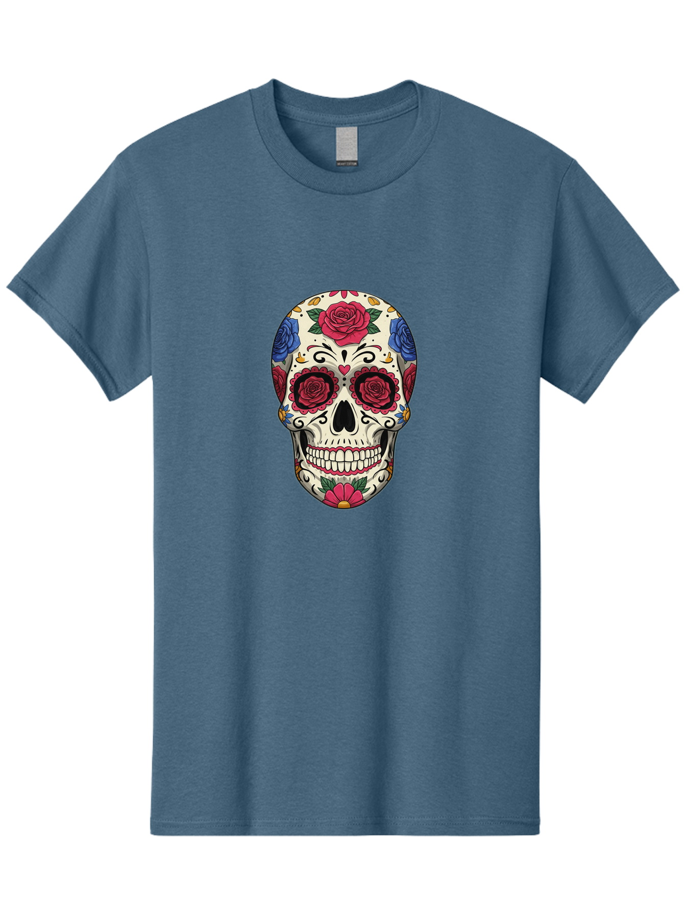 Floral-Art-Skull-1 Men'S Graphic Tee, 100% Cotton, Comfortable Casual Summer Wear, Machine Washable, Vintage Camera, Old Camera, Antique Camera, Black Camera, Classic Photography, Photography Equipment, Nostalgic Device, Film Camera, Bam416 6
