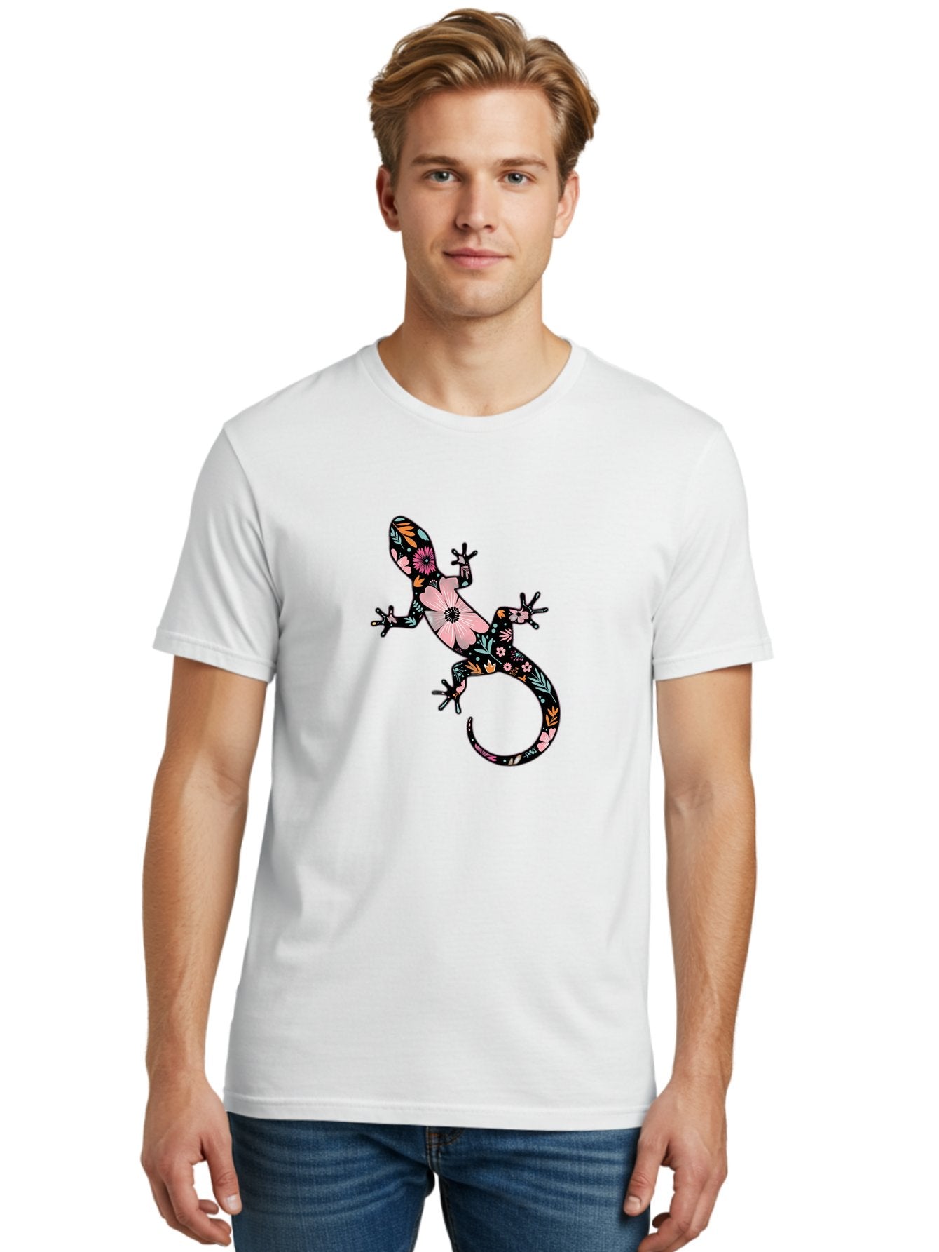 Floral-Gecko Men'S Graphic Tee, 100% Cotton, Comfortable Casual Summer Wear, Machine Washable, Vintage Camera, Old Camera, Antique Camera, Black Camera, Classic Photography, Photography Equipment, Nostalgic Device, Film Camera, Camera Art Bam417 26