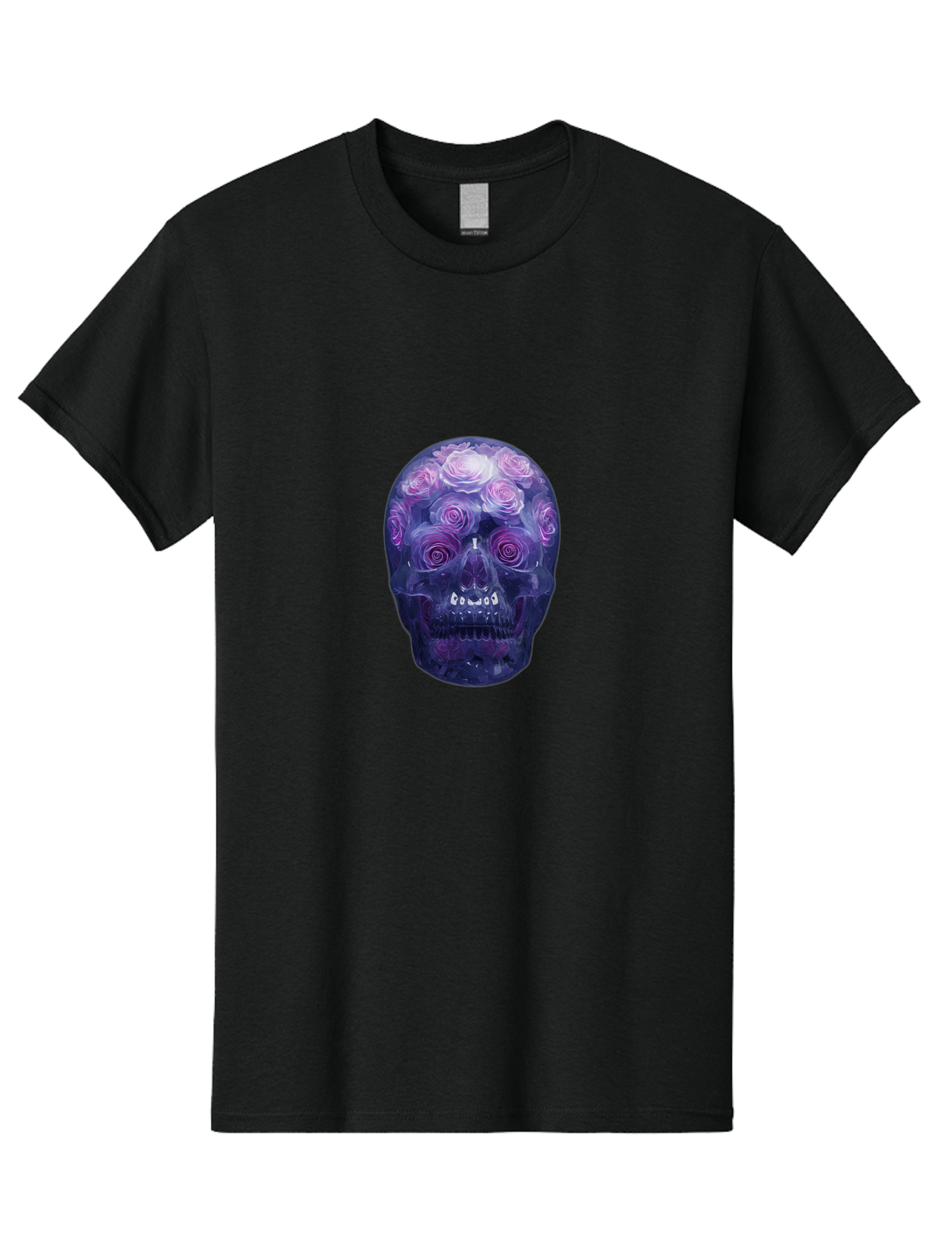 Floral-Skull-1 Men'S Graphic Tee, 100% Cotton, Comfortable Casual Summer Wear, Machine Washable, Vintage Camera, Old Camera, Antique Camera, Black Camera, Classic Photography, Photography Equipment, Nostalgic Device, Film Camera, Camera Art Bam421 9