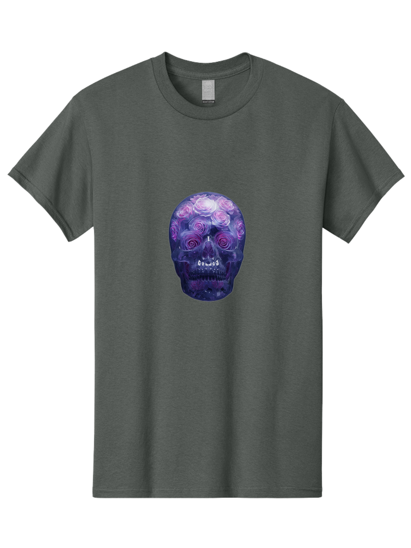 Floral-Skull-1 Men'S Graphic Tee, 100% Cotton, Comfortable Casual Summer Wear, Machine Washable, Vintage Camera, Old Camera, Antique Camera, Black Camera, Classic Photography, Photography Equipment, Nostalgic Device, Film Camera, Camera Art Bam421 7