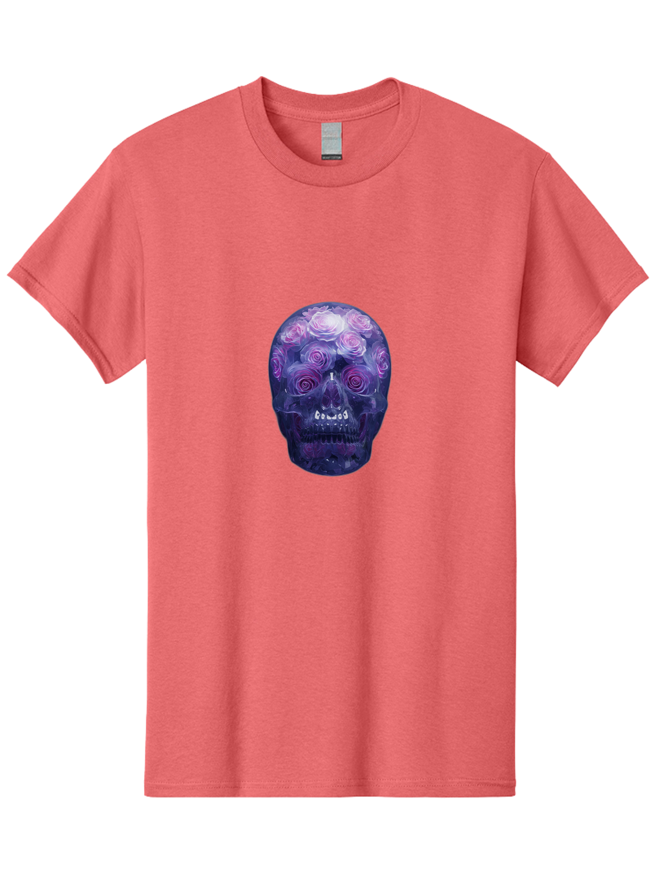 Floral-Skull-1 Men'S Graphic Tee, 100% Cotton, Comfortable Casual Summer Wear, Machine Washable, Vintage Camera, Old Camera, Antique Camera, Black Camera, Classic Photography, Photography Equipment, Nostalgic Device, Film Camera, Camera Art Bam421