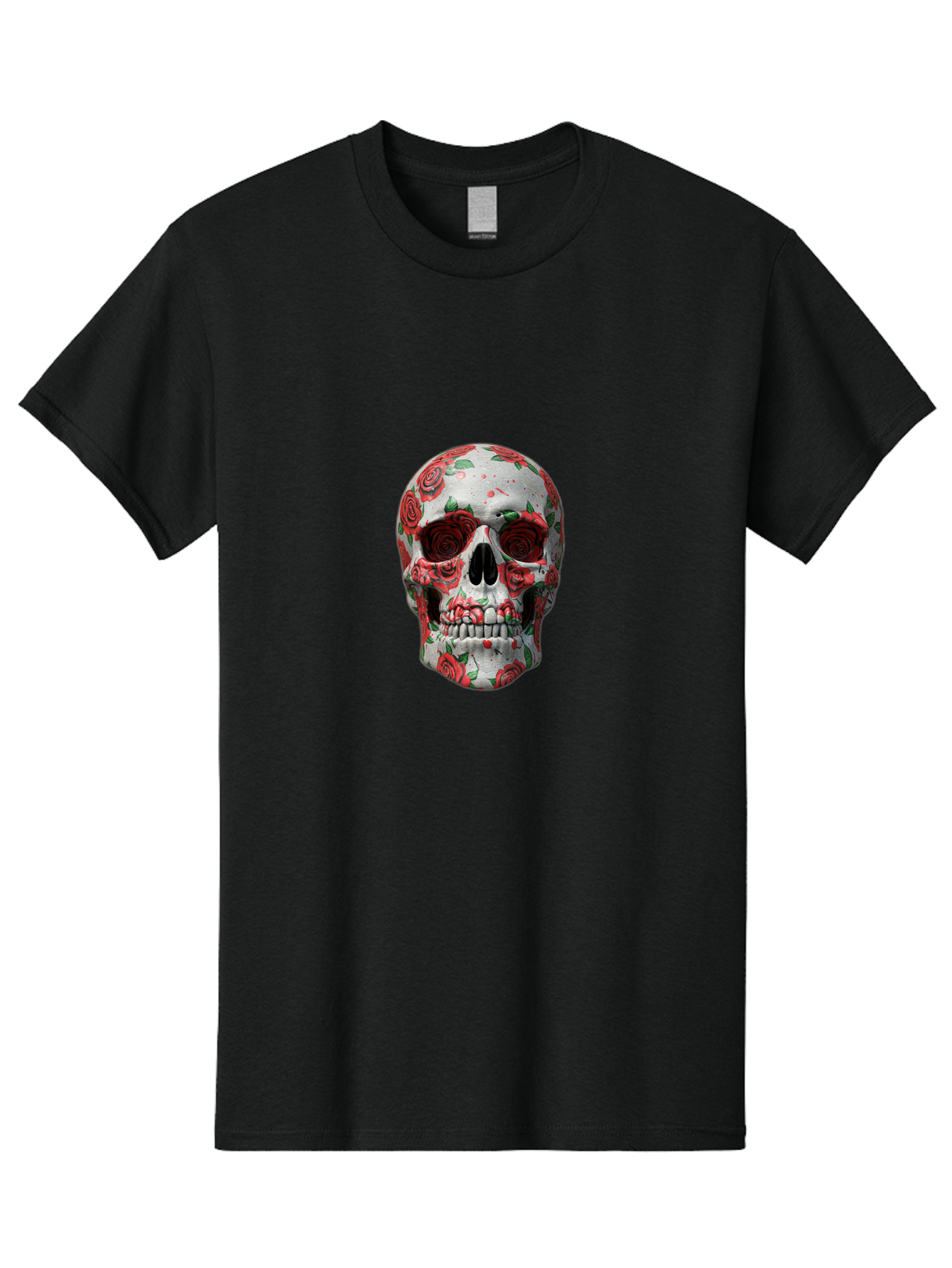 Floral-Skull-2 Men'S Graphic Tee, 100% Cotton, Comfortable Casual Summer Wear, Machine Washable, Vintage Camera, Old Camera, Antique Camera, Black Camera, Classic Photography, Photography Equipment, Nostalgic Device, Film Camera, Camera Art Bam422 10