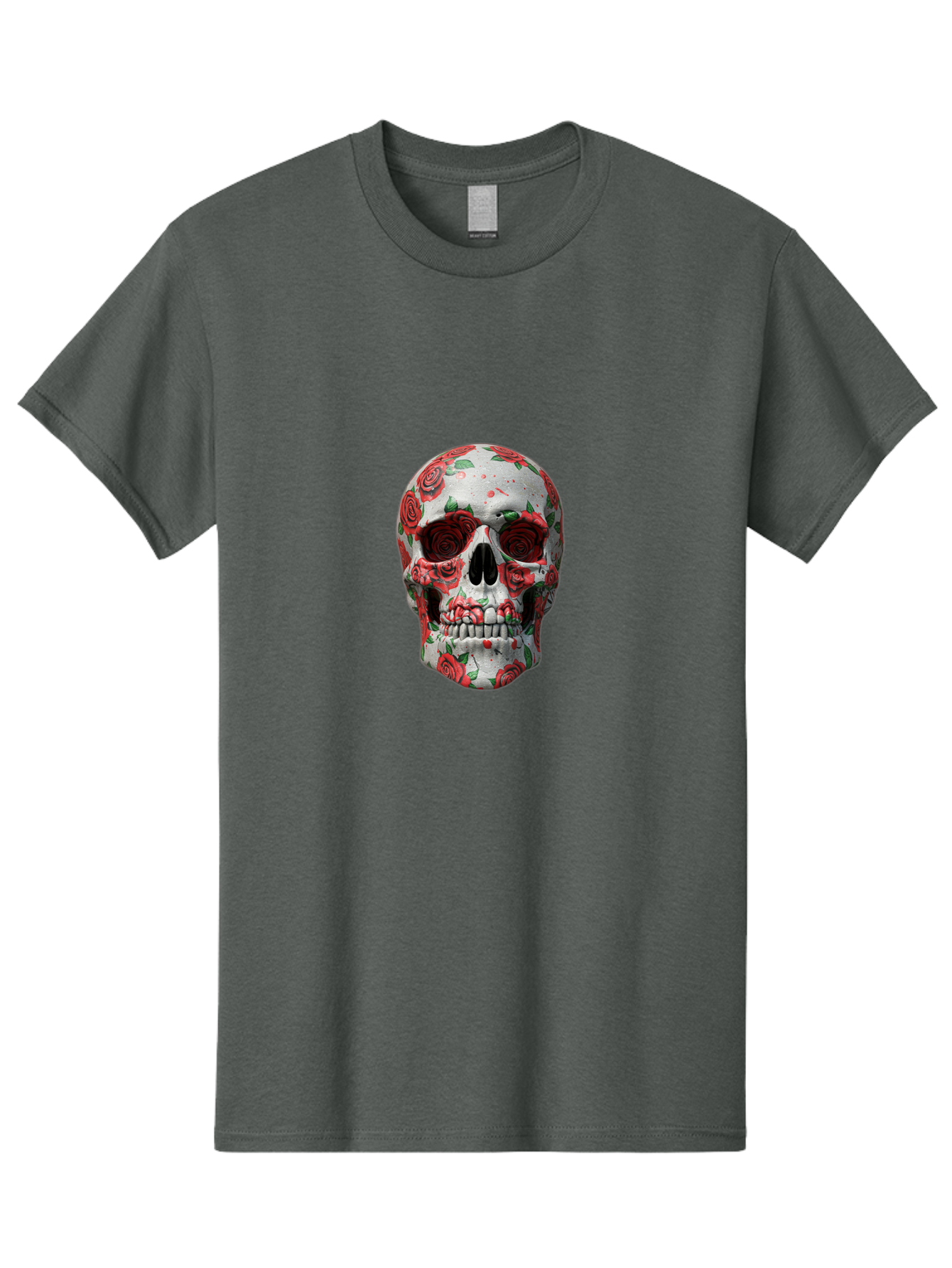 Floral-Skull-2 Men'S Graphic Tee, 100% Cotton, Comfortable Casual Summer Wear, Machine Washable, Vintage Camera, Old Camera, Antique Camera, Black Camera, Classic Photography, Photography Equipment, Nostalgic Device, Film Camera, Camera Art Bam422 6