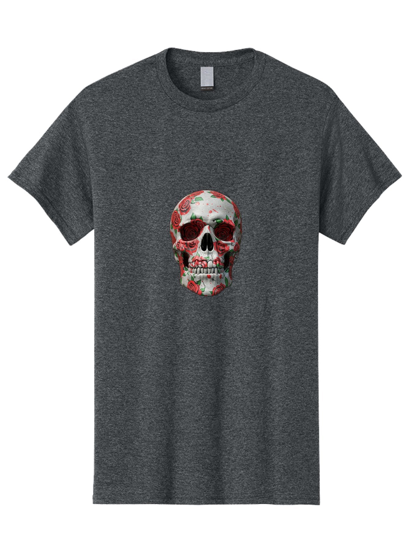 Floral-Skull-2 Men'S Graphic Tee, 100% Cotton, Comfortable Casual Summer Wear, Machine Washable, Vintage Camera, Old Camera, Antique Camera, Black Camera, Classic Photography, Photography Equipment, Nostalgic Device, Film Camera, Camera Art Bam422 13