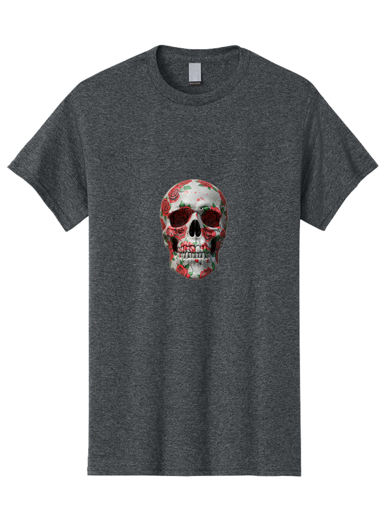 Floral-Skull-2 Men'S Graphic Tee, 100% Cotton, Comfortable Casual Summer Wear, Machine Washable, Vintage Camera, Old Camera, Antique Camera, Black Camera, Classic Photography, Photography Equipment, Nostalgic Device, Film Camera, Camera Art Bam422 15