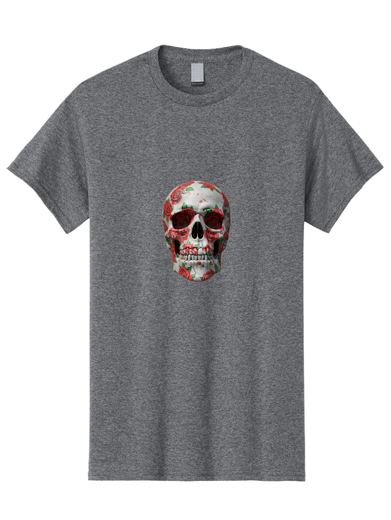 Floral-Skull-2 Men'S Graphic Tee, 100% Cotton, Comfortable Casual Summer Wear, Machine Washable, Vintage Camera, Old Camera, Antique Camera, Black Camera, Classic Photography, Photography Equipment, Nostalgic Device, Film Camera, Camera Art Bam422 13