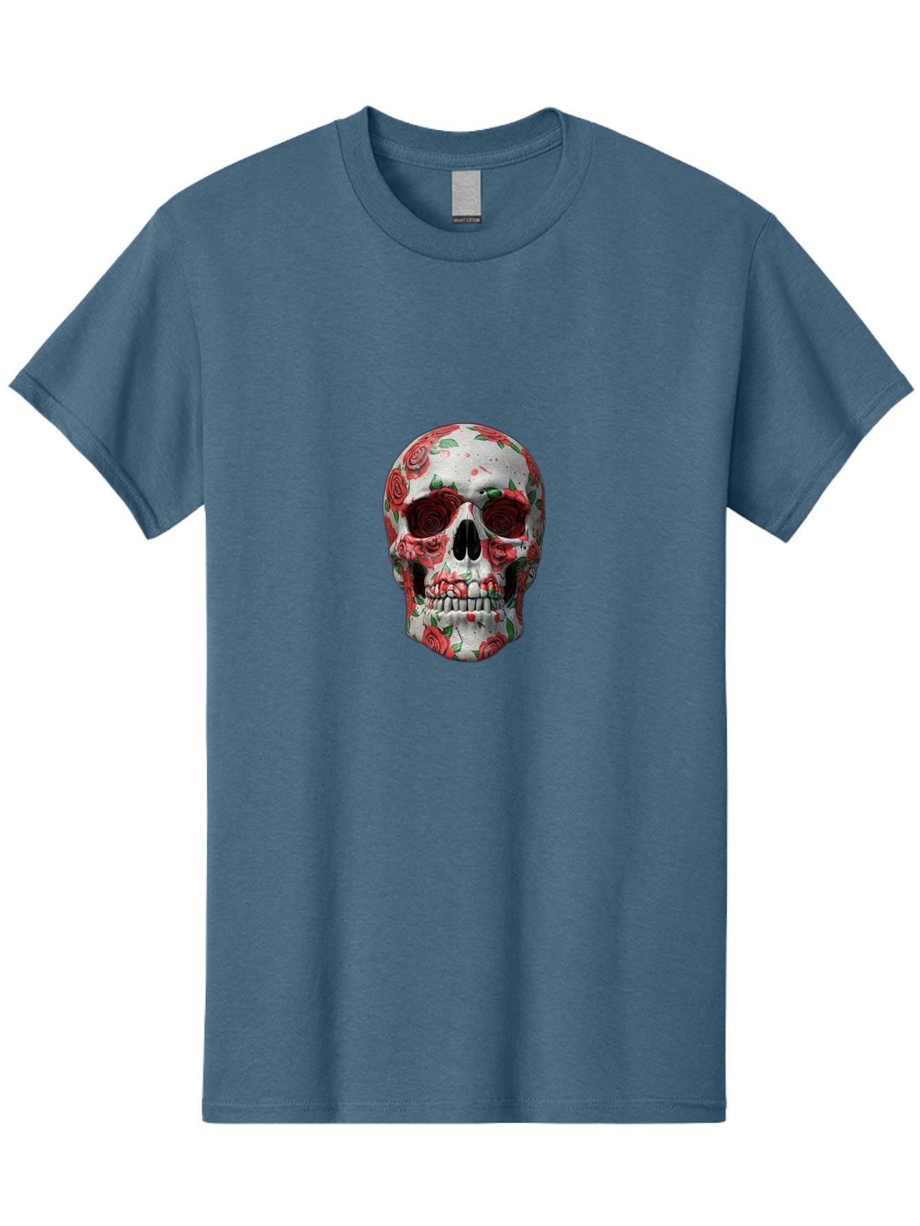 Floral-Skull-2 Men'S Graphic Tee, 100% Cotton, Comfortable Casual Summer Wear, Machine Washable, Vintage Camera, Old Camera, Antique Camera, Black Camera, Classic Photography, Photography Equipment, Nostalgic Device, Film Camera, Camera Art Bam422 11