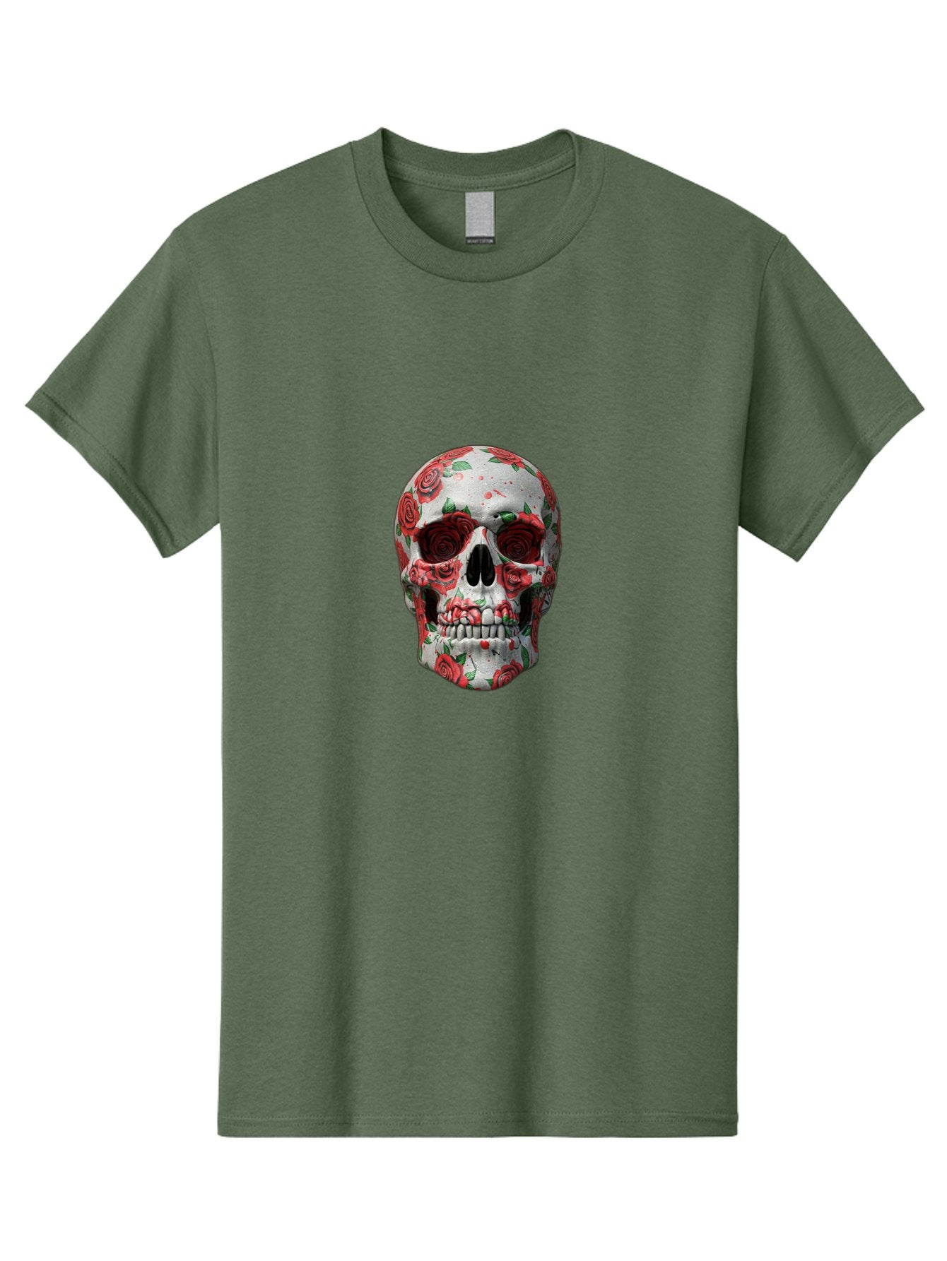 Floral-Skull-2 Men'S Graphic Tee, 100% Cotton, Comfortable Casual Summer Wear, Machine Washable, Vintage Camera, Old Camera, Antique Camera, Black Camera, Classic Photography, Photography Equipment, Nostalgic Device, Film Camera, Camera Art Bam422 3