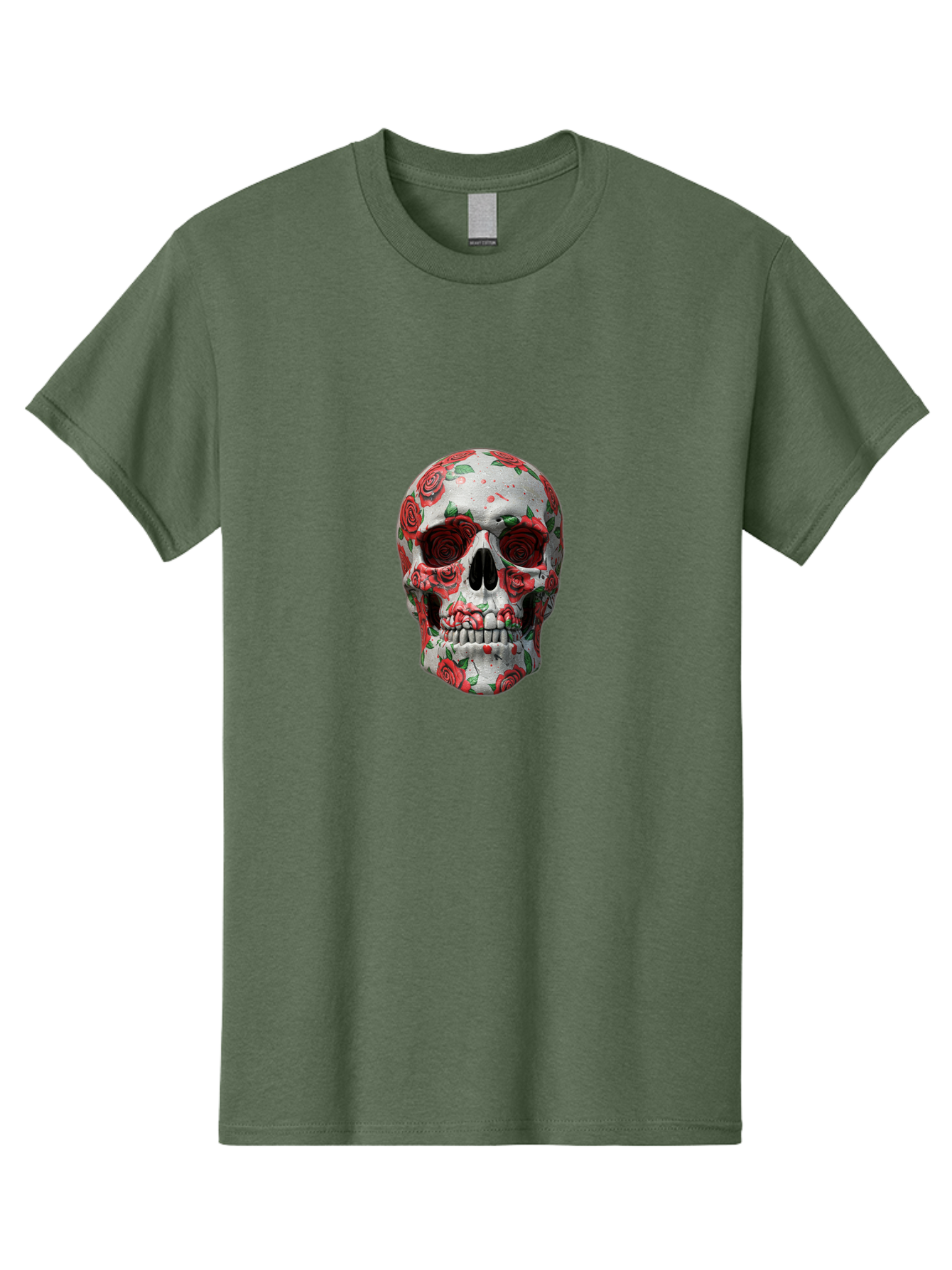 Floral-Skull-2 Men'S Graphic Tee, 100% Cotton, Comfortable Casual Summer Wear, Machine Washable, Vintage Camera, Old Camera, Antique Camera, Black Camera, Classic Photography, Photography Equipment, Nostalgic Device, Film Camera, Camera Art Bam422 9