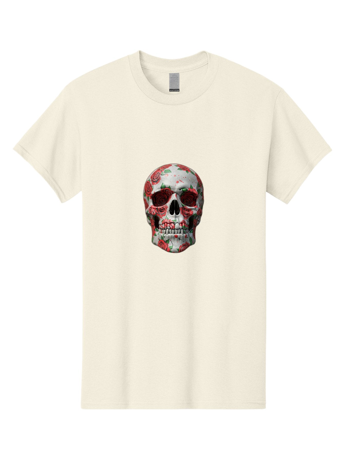 Floral-Skull-2 Men'S Graphic Tee, 100% Cotton, Comfortable Casual Summer Wear, Machine Washable, Vintage Camera, Old Camera, Antique Camera, Black Camera, Classic Photography, Photography Equipment, Nostalgic Device, Film Camera, Camera Art Bam422 4