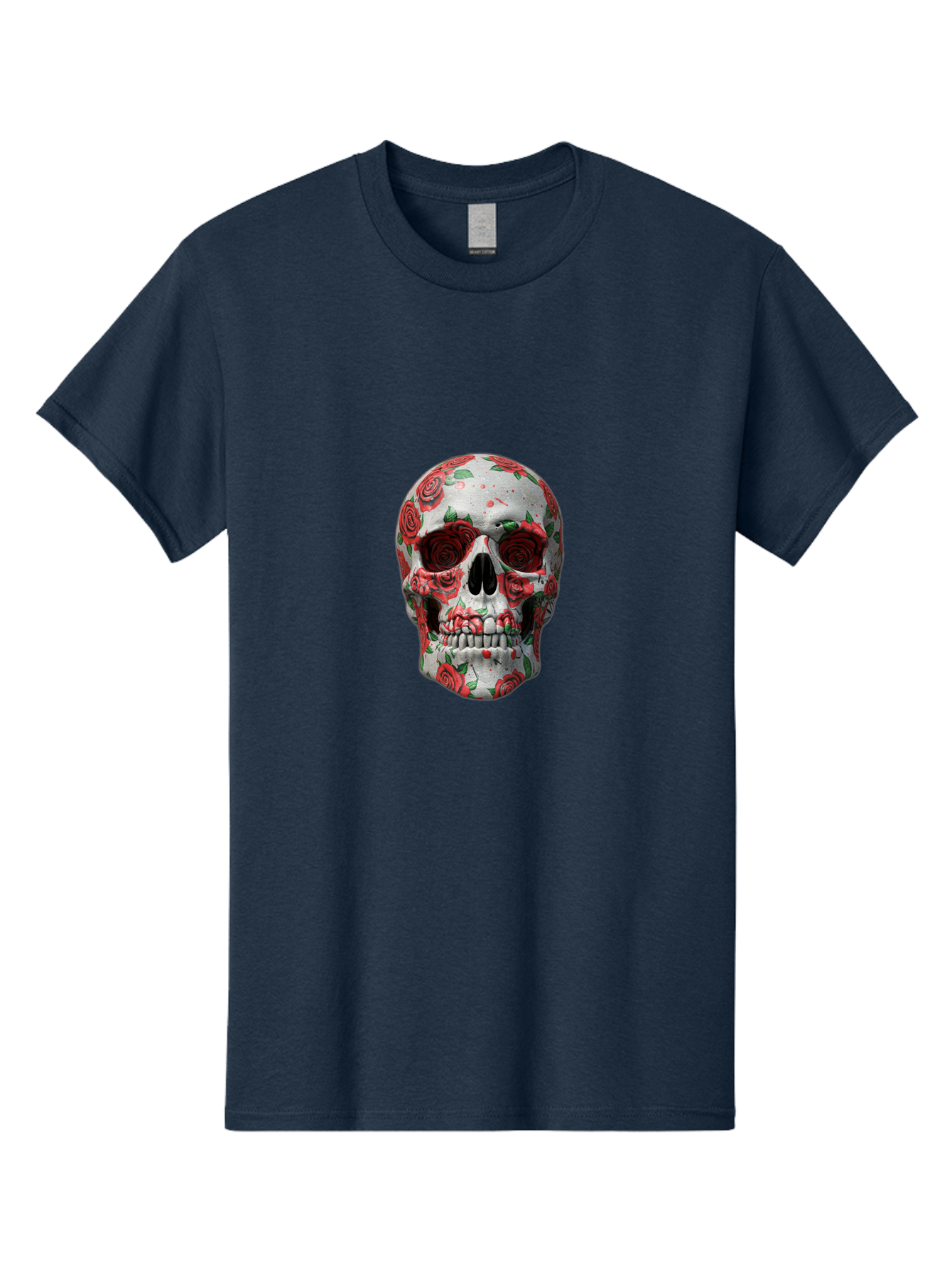 Floral-Skull-2 Men'S Graphic Tee, 100% Cotton, Comfortable Casual Summer Wear, Machine Washable, Vintage Camera, Old Camera, Antique Camera, Black Camera, Classic Photography, Photography Equipment, Nostalgic Device, Film Camera, Camera Art Bam422 11