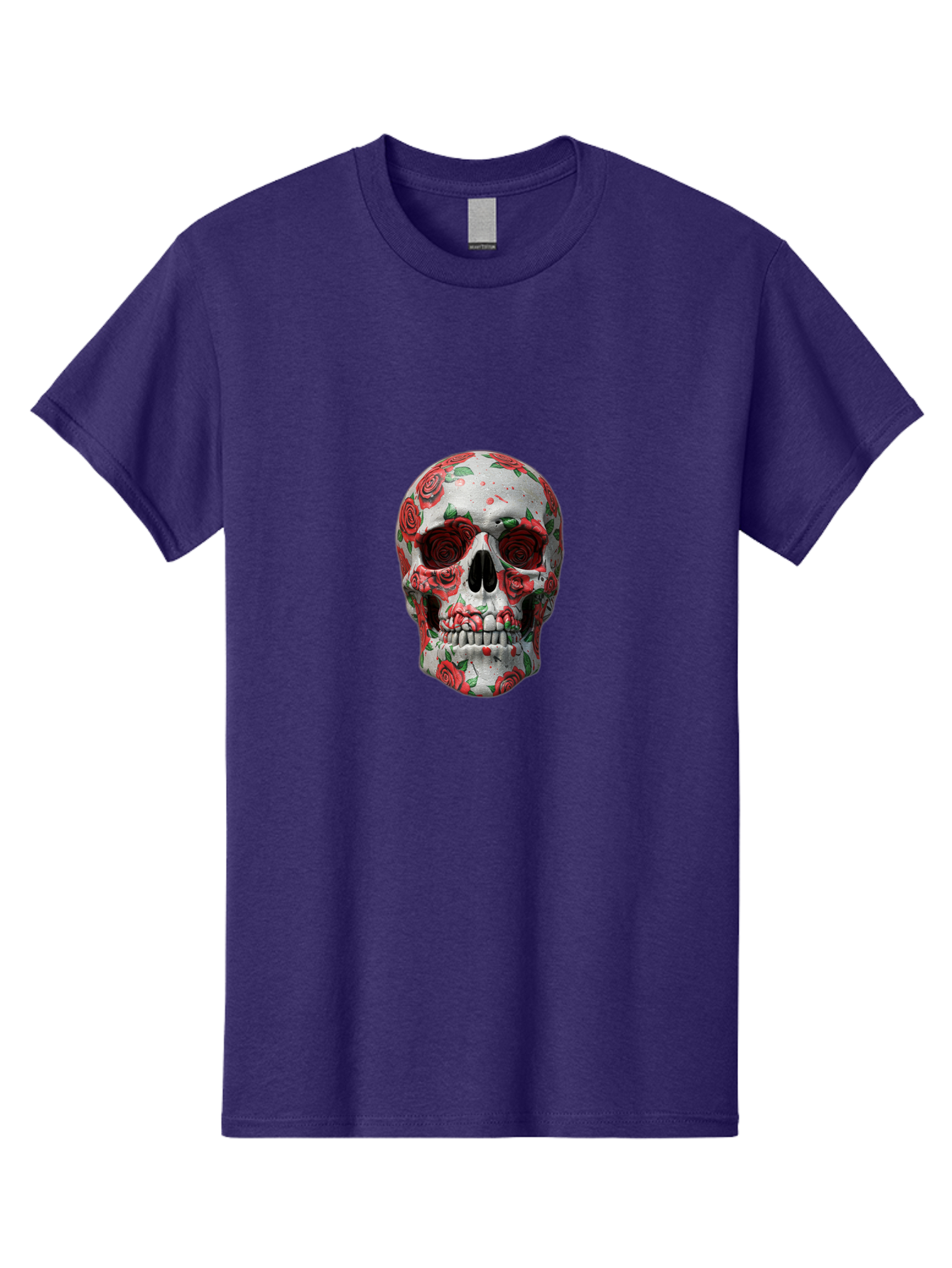 Floral-Skull-2 Men'S Graphic Tee, 100% Cotton, Comfortable Casual Summer Wear, Machine Washable, Vintage Camera, Old Camera, Antique Camera, Black Camera, Classic Photography, Photography Equipment, Nostalgic Device, Film Camera, Camera Art Bam422 7