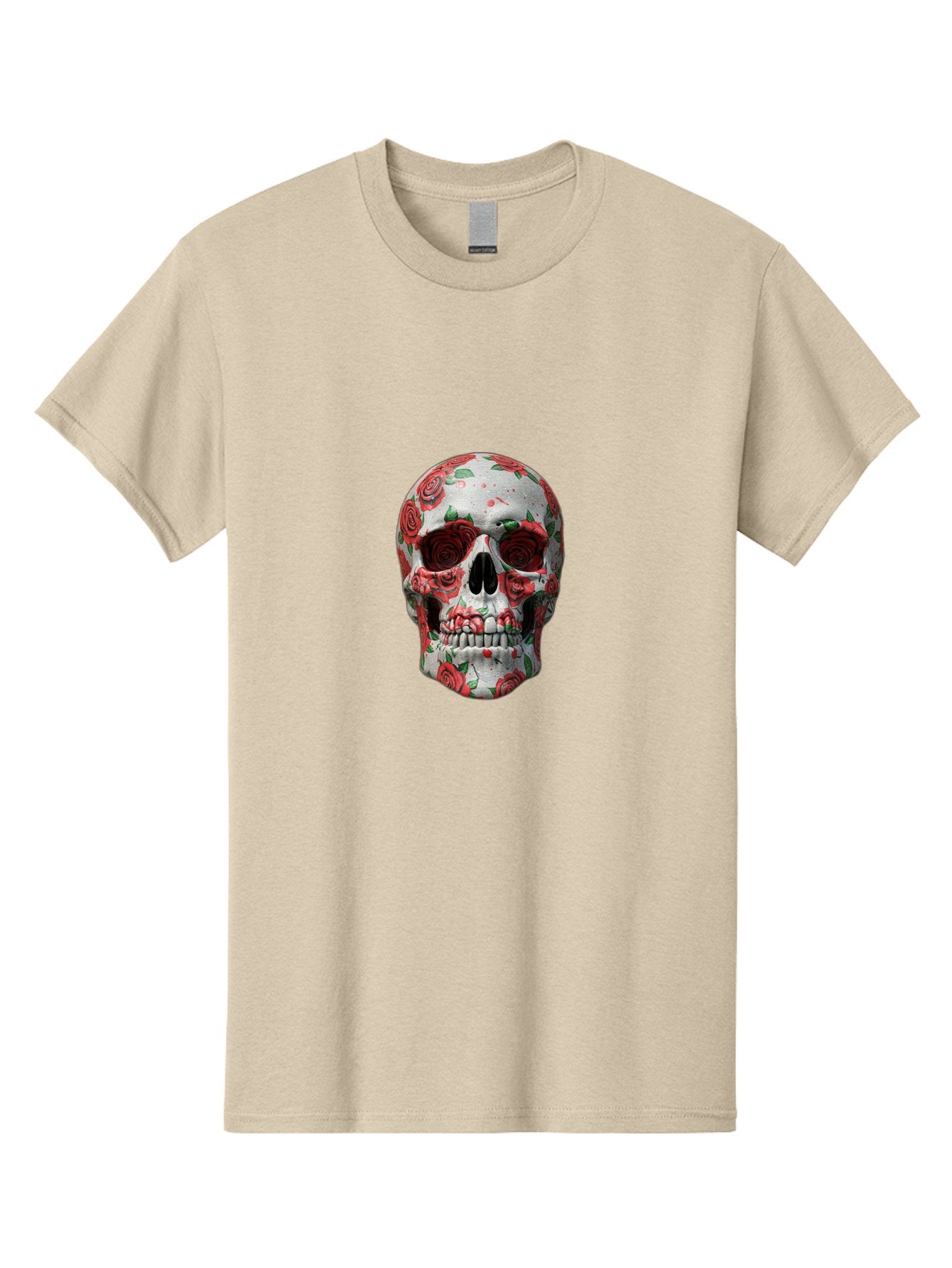 Floral-Skull-2 Men'S Graphic Tee, 100% Cotton, Comfortable Casual Summer Wear, Machine Washable, Vintage Camera, Old Camera, Antique Camera, Black Camera, Classic Photography, Photography Equipment, Nostalgic Device, Film Camera, Camera Art Bam422 10