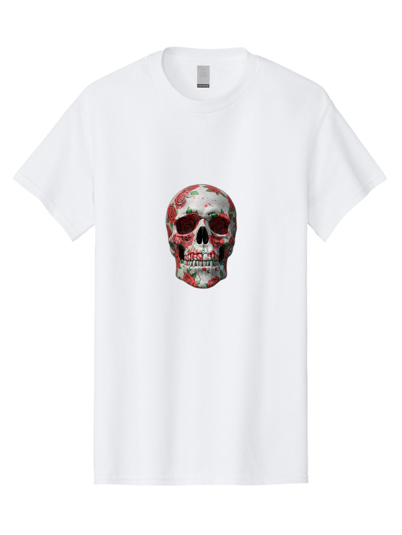 Floral-Skull-2 Men'S Graphic Tee, 100% Cotton, Comfortable Casual Summer Wear, Machine Washable, Vintage Camera, Old Camera, Antique Camera, Black Camera, Classic Photography, Photography Equipment, Nostalgic Device, Film Camera, Camera Art Bam422 5