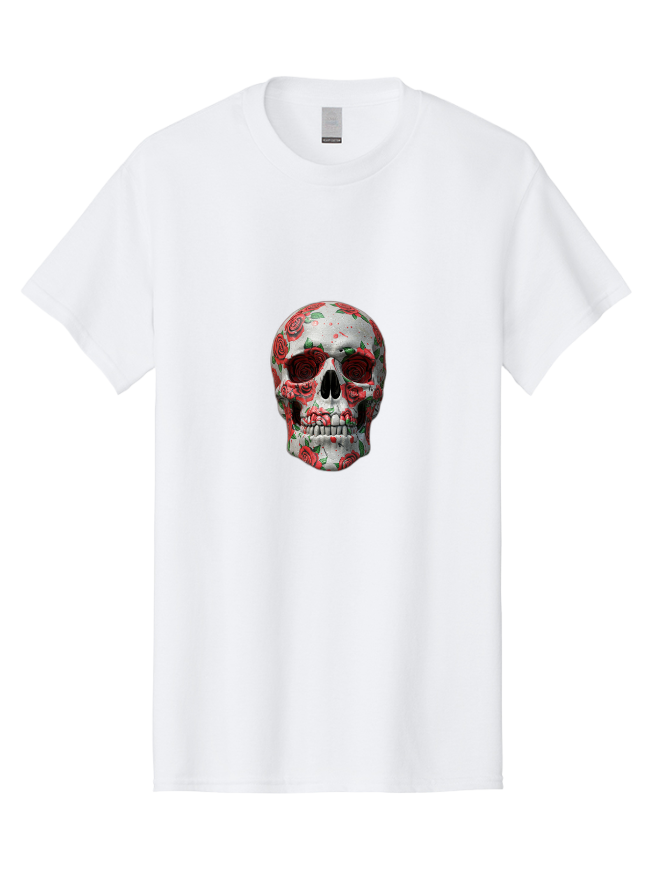 Floral-Skull-2 Men'S Graphic Tee, 100% Cotton, Comfortable Casual Summer Wear, Machine Washable, Vintage Camera, Old Camera, Antique Camera, Black Camera, Classic Photography, Photography Equipment, Nostalgic Device, Film Camera, Camera Art Bam422 8