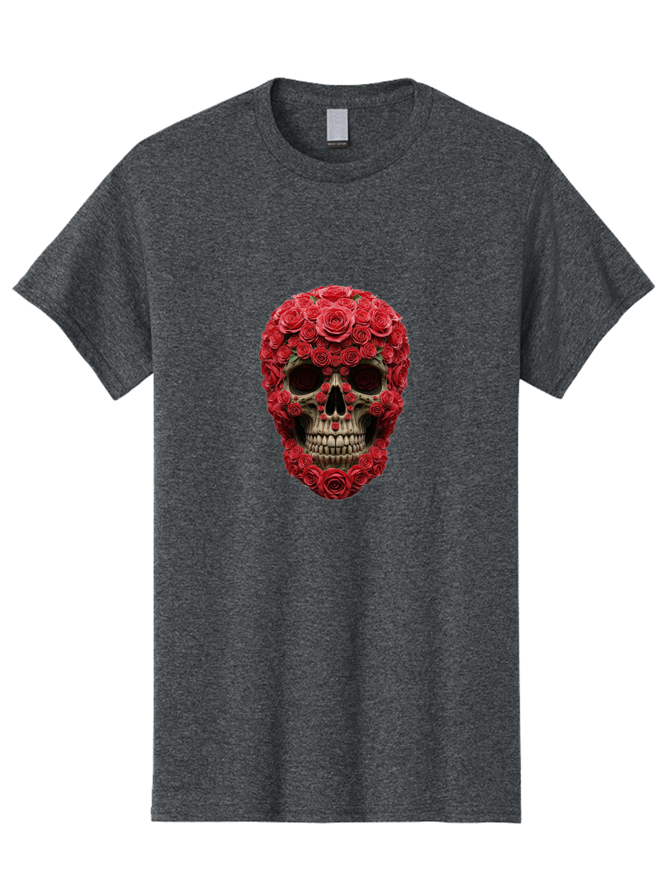 Floral-Skull Men'S Graphic Tee, 100% Cotton, Comfortable Casual Summer Wear, Machine Washable, Vintage Camera, Old Camera, Antique Camera, Black Camera, Classic Photography, Photography Equipment, Nostalgic Device, Film Camera, Camera Art Bam423