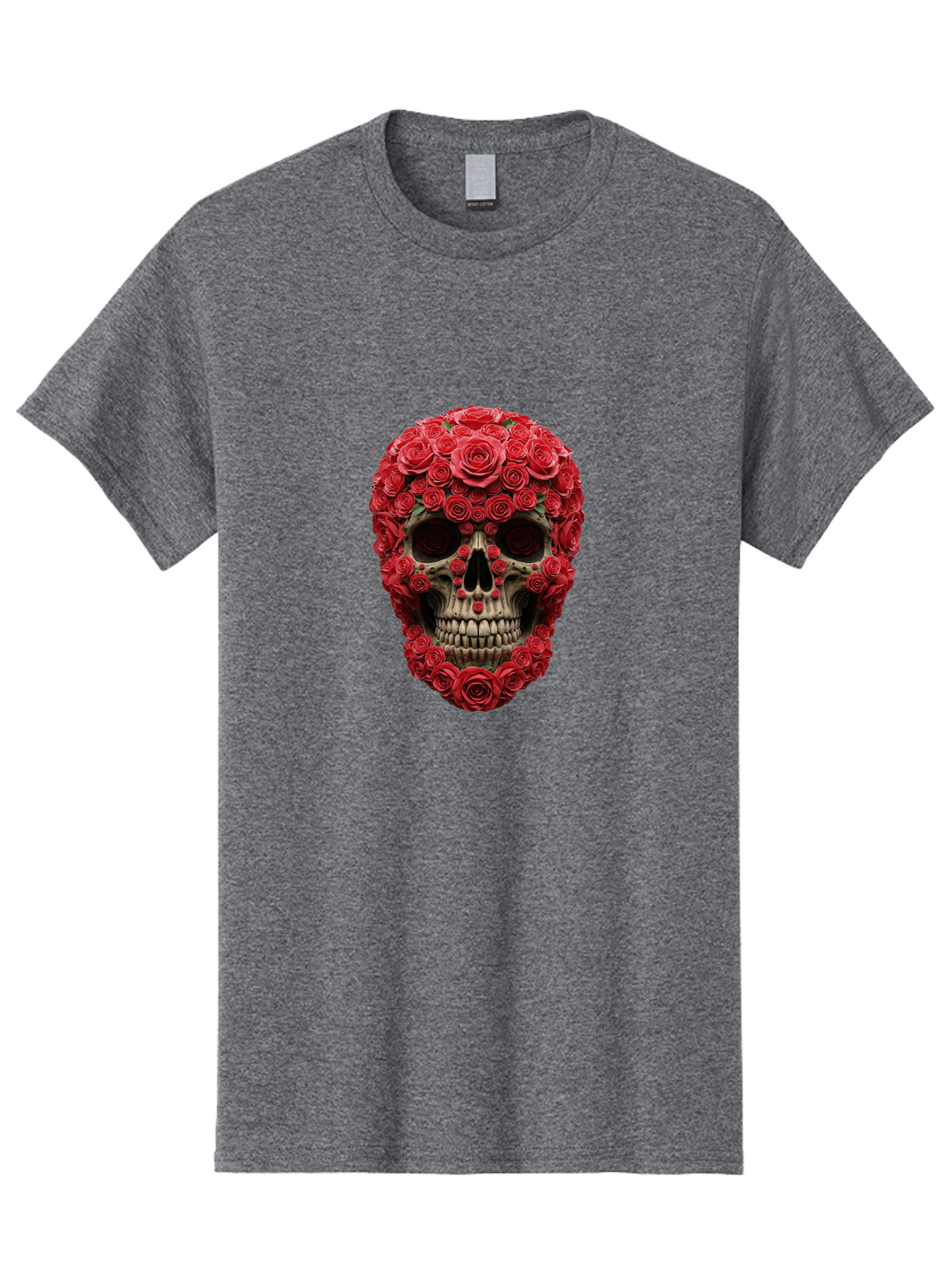 Floral-Skull Men'S Graphic Tee, 100% Cotton, Comfortable Casual Summer Wear, Machine Washable, Vintage Camera, Old Camera, Antique Camera, Black Camera, Classic Photography, Photography Equipment, Nostalgic Device, Film Camera, Camera Art Bam423