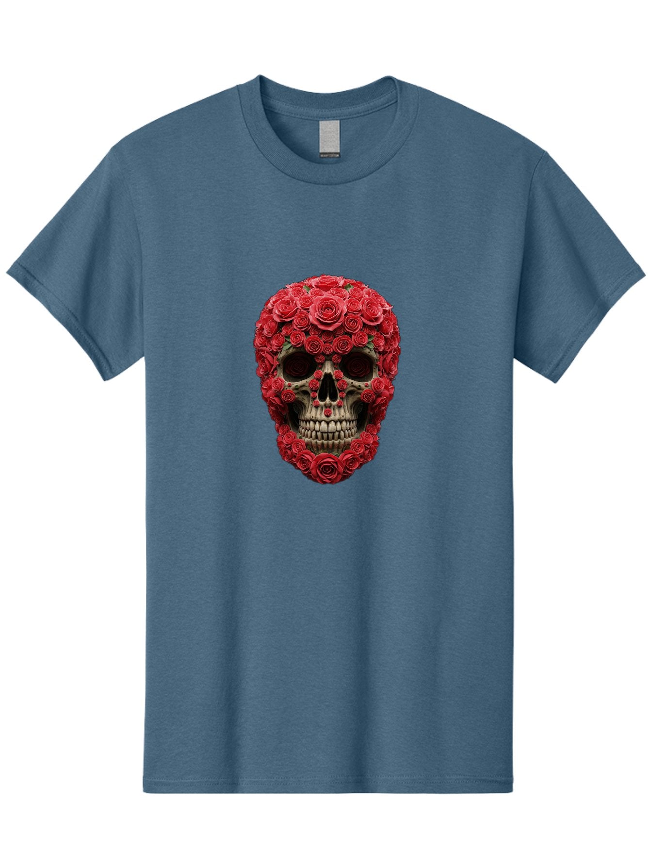 Floral-Skull Men'S Graphic Tee, 100% Cotton, Comfortable Casual Summer Wear, Machine Washable, Vintage Camera, Old Camera, Antique Camera, Black Camera, Classic Photography, Photography Equipment, Nostalgic Device, Film Camera, Camera Art Bam423 3