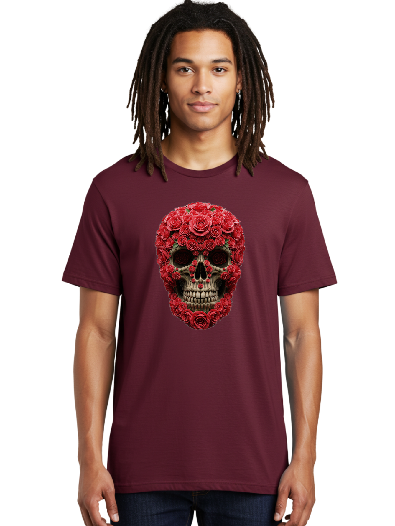 Floral-Skull Men'S Graphic Tee, 100% Cotton, Comfortable Casual Summer Wear, Machine Washable, Vintage Camera, Old Camera, Antique Camera, Black Camera, Classic Photography, Photography Equipment, Nostalgic Device, Film Camera, Camera Art Bam423 26
