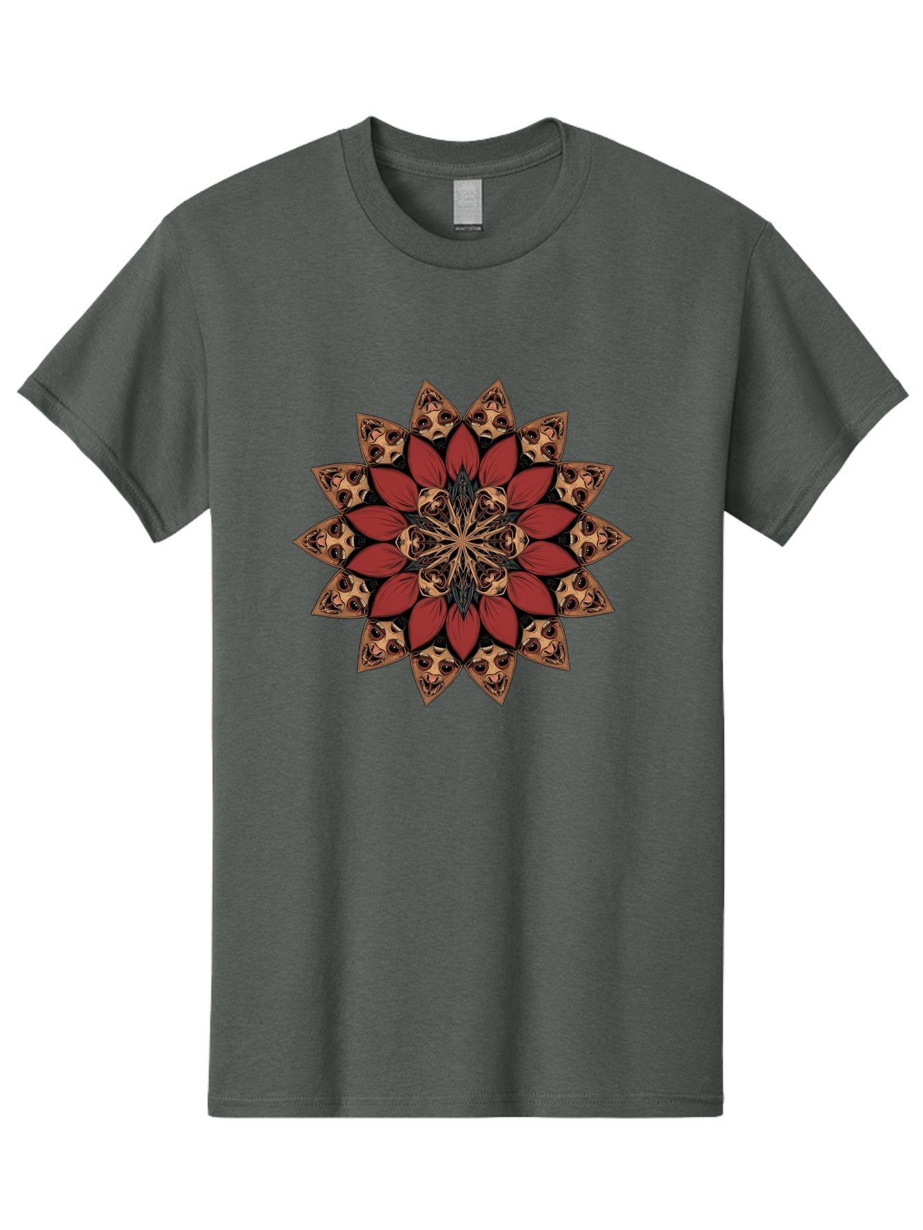 Flower-Mandala Men'S Graphic Tee, 100% Cotton, Comfortable Casual Summer Wear, Machine Washable, Vintage Camera, Old Camera, Antique Camera, Black Camera, Classic Photography, Photography Equipment, Nostalgic Device, Film Camera, Camera Art Bam424 6