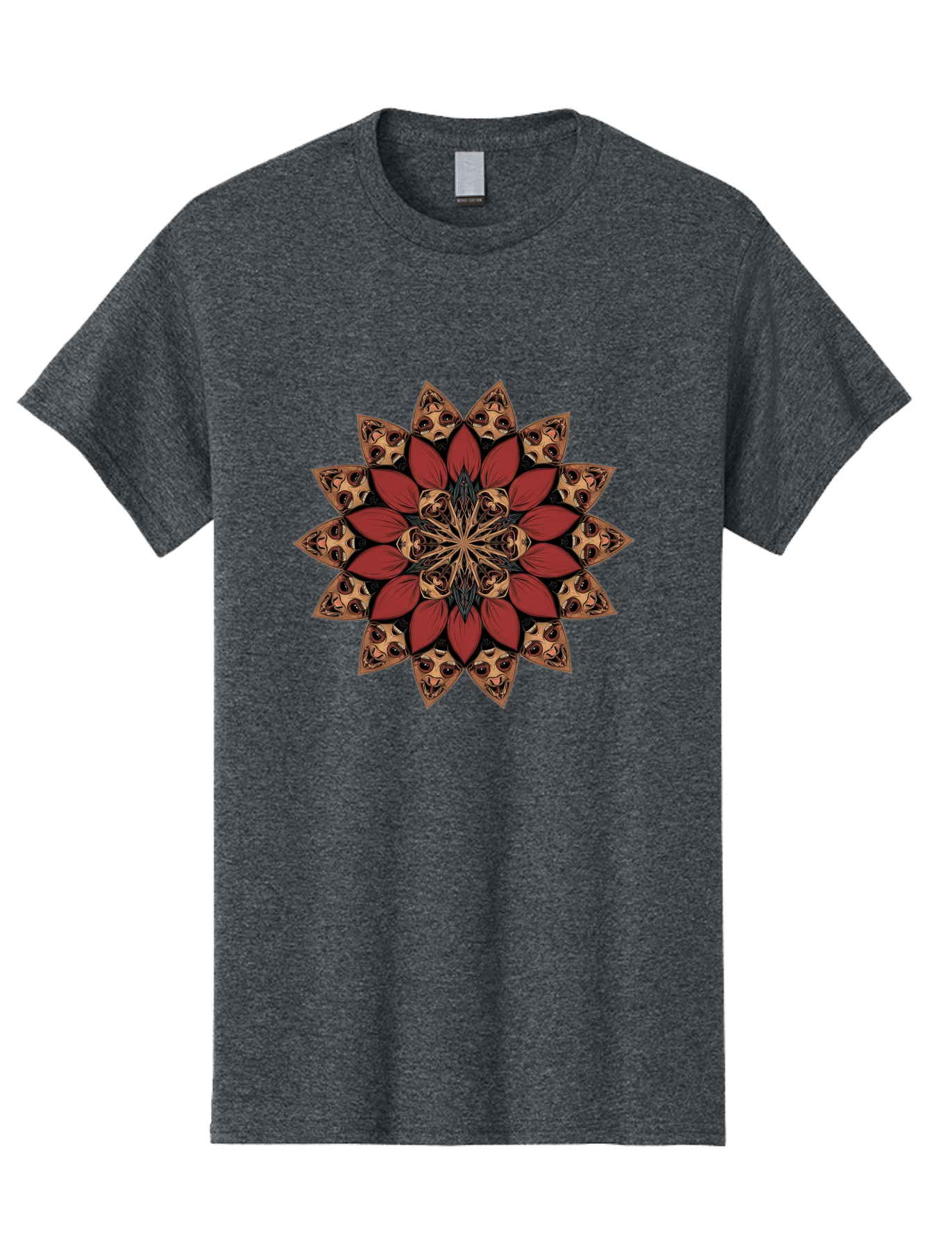 Flower-Mandala Men'S Graphic Tee, 100% Cotton, Comfortable Casual Summer Wear, Machine Washable, Vintage Camera, Old Camera, Antique Camera, Black Camera, Classic Photography, Photography Equipment, Nostalgic Device, Film Camera, Camera Art Bam424 10