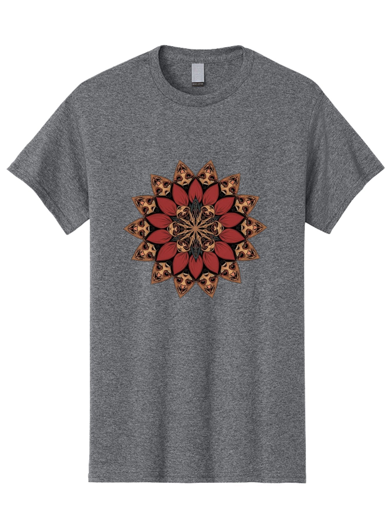 Flower-Mandala Men'S Graphic Tee, 100% Cotton, Comfortable Casual Summer Wear, Machine Washable, Vintage Camera, Old Camera, Antique Camera, Black Camera, Classic Photography, Photography Equipment, Nostalgic Device, Film Camera, Camera Art Bam424 10