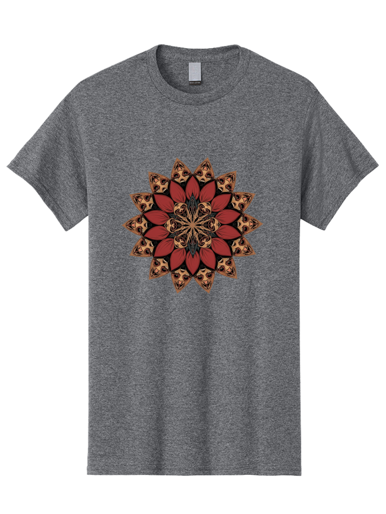 Flower-Mandala Men'S Graphic Tee, 100% Cotton, Comfortable Casual Summer Wear, Machine Washable, Vintage Camera, Old Camera, Antique Camera, Black Camera, Classic Photography, Photography Equipment, Nostalgic Device, Film Camera, Camera Art Bam424 14