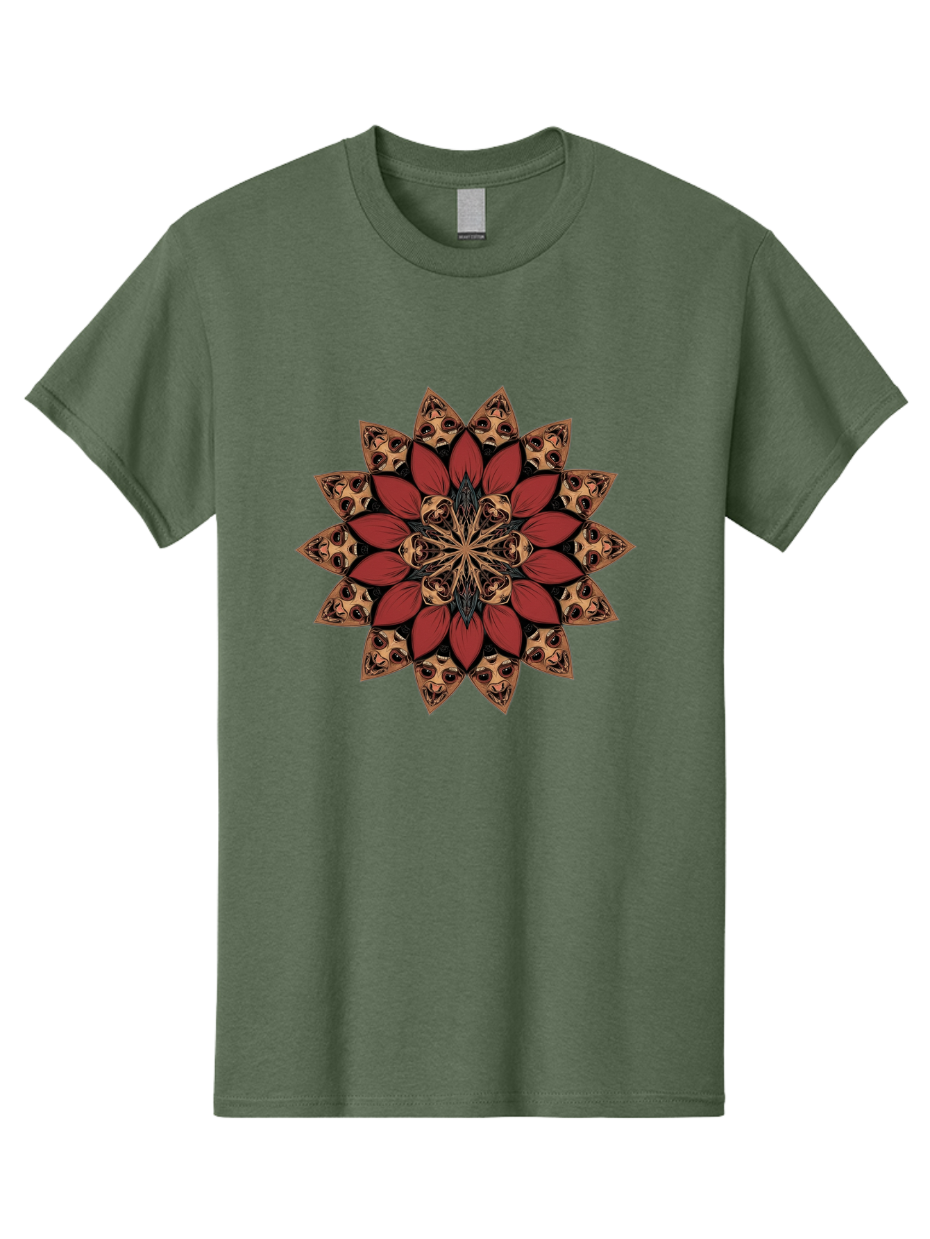 Flower-Mandala Men'S Graphic Tee, 100% Cotton, Comfortable Casual Summer Wear, Machine Washable, Vintage Camera, Old Camera, Antique Camera, Black Camera, Classic Photography, Photography Equipment, Nostalgic Device, Film Camera, Camera Art Bam424 15