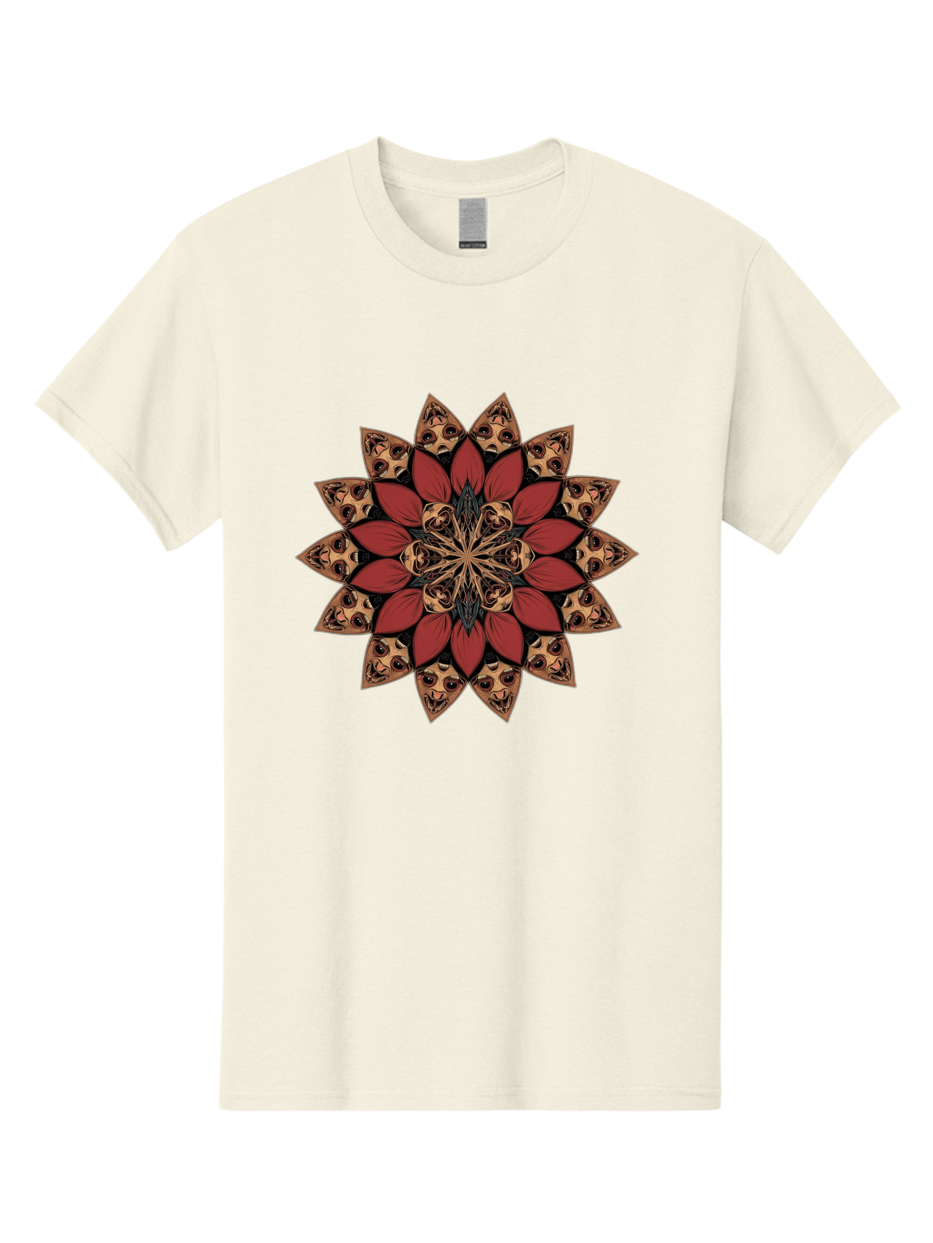 Flower-Mandala Men'S Graphic Tee, 100% Cotton, Comfortable Casual Summer Wear, Machine Washable, Vintage Camera, Old Camera, Antique Camera, Black Camera, Classic Photography, Photography Equipment, Nostalgic Device, Film Camera, Camera Art Bam424 3