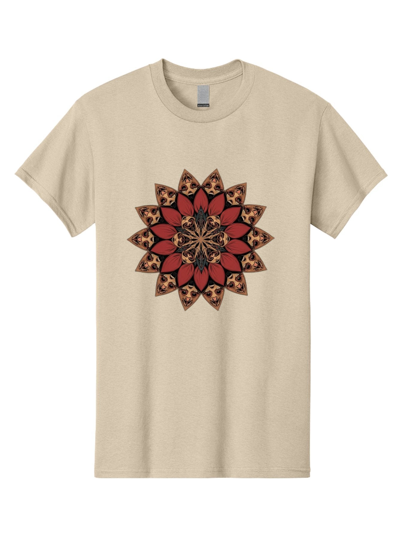 Flower-Mandala Men'S Graphic Tee, 100% Cotton, Comfortable Casual Summer Wear, Machine Washable, Vintage Camera, Old Camera, Antique Camera, Black Camera, Classic Photography, Photography Equipment, Nostalgic Device, Film Camera, Camera Art Bam424 14