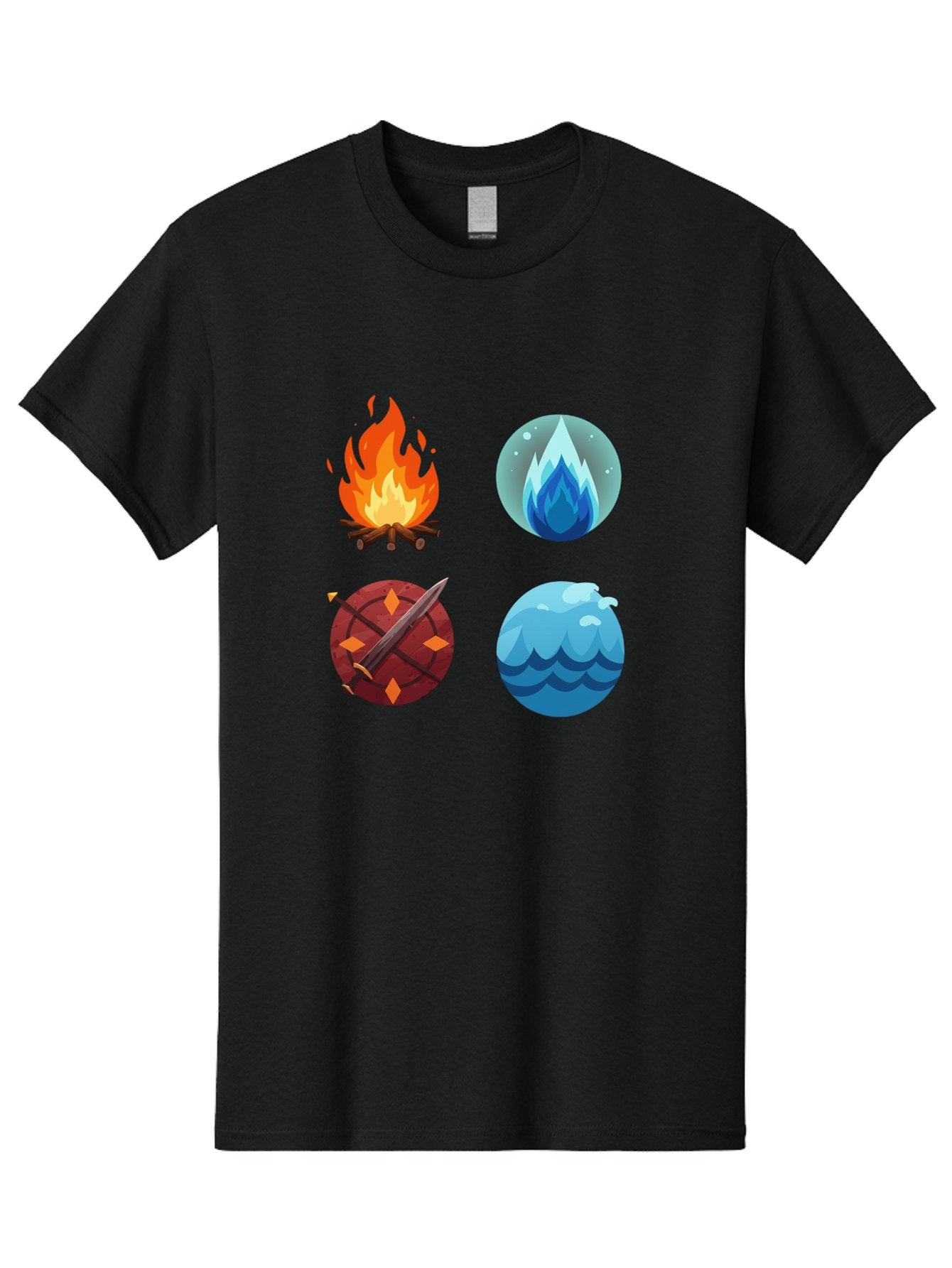 Four-Elements Men'S Graphic Tee, 100% Cotton, Comfortable Casual Summer Wear, Machine Washable, Vintage Camera, Old Camera, Antique Camera, Black Camera, Classic Photography, Photography Equipment, Nostalgic Device, Film Camera, Camera Art Bam432