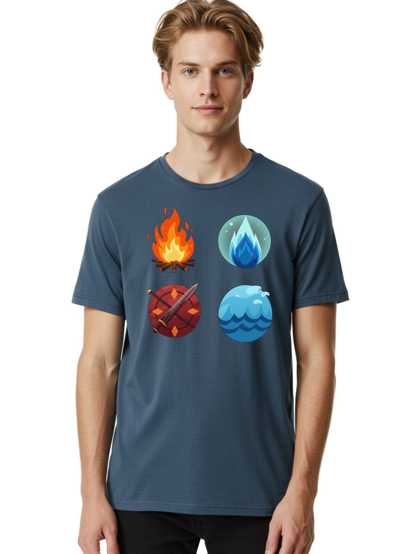 Four-Elements Men'S Graphic Tee, 100% Cotton, Comfortable Casual Summer Wear, Machine Washable, Vintage Camera, Old Camera, Antique Camera, Black Camera, Classic Photography, Photography Equipment, Nostalgic Device, Film Camera, Camera Art Bam432 19