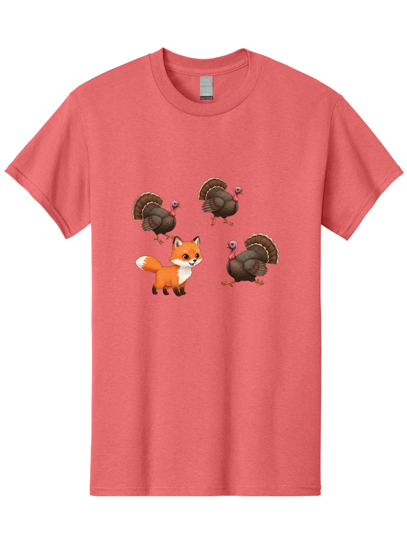 Fox-And-Turkeys-1 Men'S Graphic Tee, 100% Cotton, Comfortable Casual Summer Wear, Machine Washable, Vintage Camera, Old Camera, Antique Camera, Black Camera, Classic Photography, Photography Equipment, Nostalgic Device, Film Camera, Camera Art Bam433 3