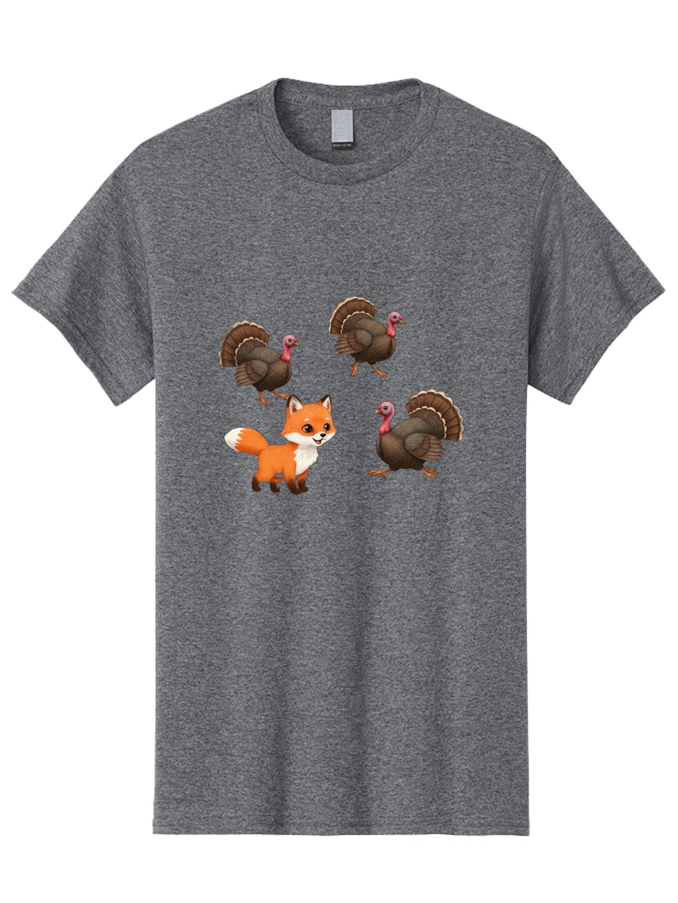 Fox-And-Turkeys-1 Men'S Graphic Tee, 100% Cotton, Comfortable Casual Summer Wear, Machine Washable, Vintage Camera, Old Camera, Antique Camera, Black Camera, Classic Photography, Photography Equipment, Nostalgic Device, Film Camera, Camera Art Bam433 6